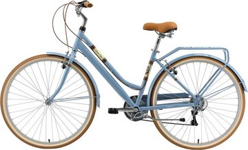 Bikestar Cityrad, 7 Gang Shimano RD-TY21 Schaltwerk, Kettenschaltung, für Damen, Kettenschaltung