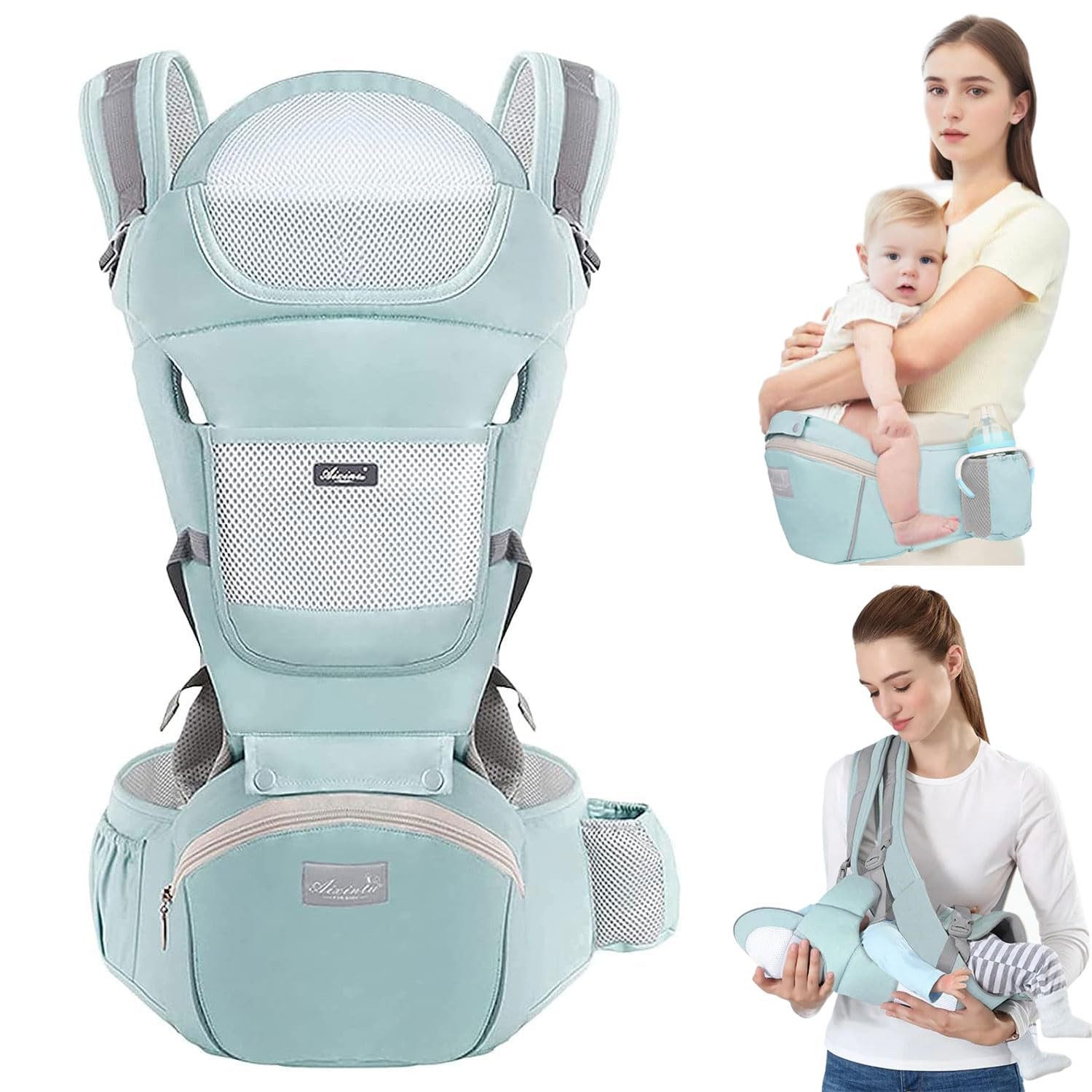 Bauchtrage 6 in 1 Babytrage Baby Neugeborene Multifunktionale Kindertrage