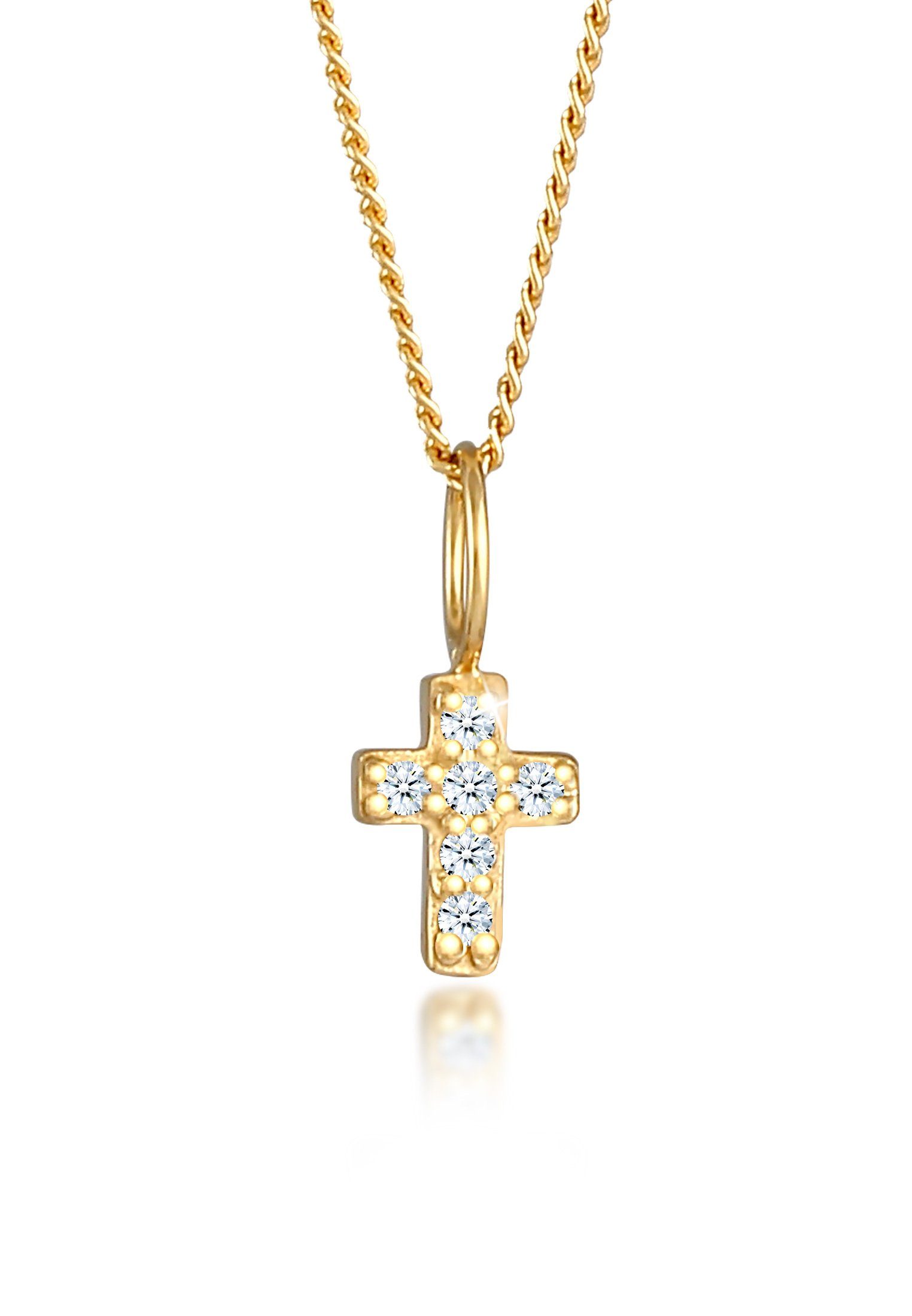 Elli DIAMONDS Kette mit Anhänger Kreuz günstig online kaufen