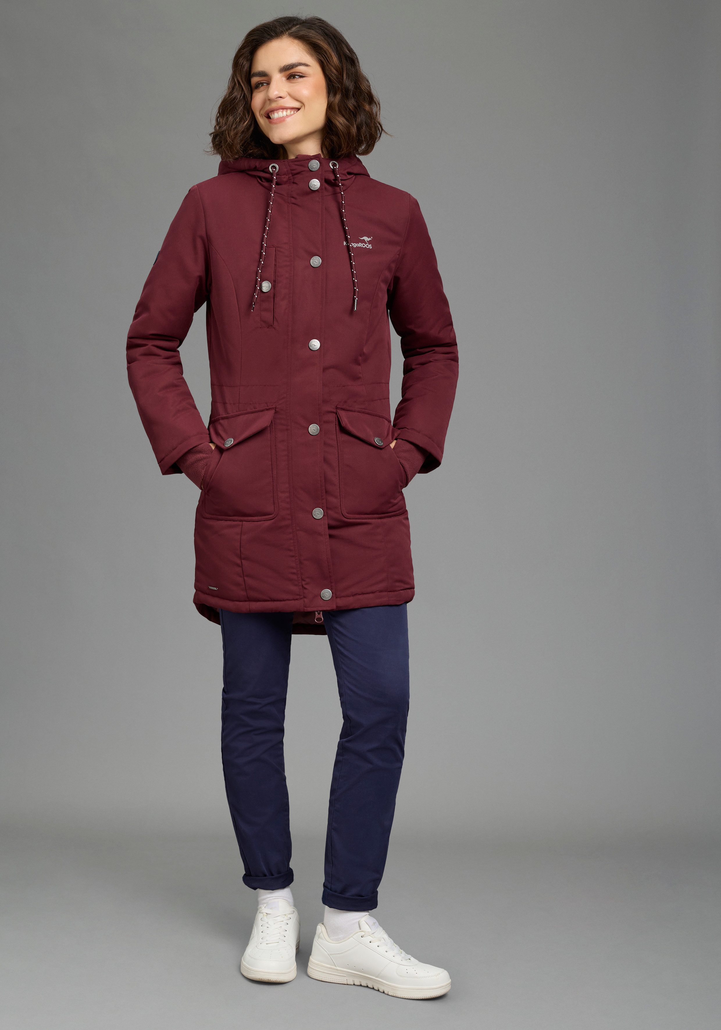 KangaROOS Langjacke für den Übergang, aus leichtem Webmaterial, modisch – Bild 4 von 5