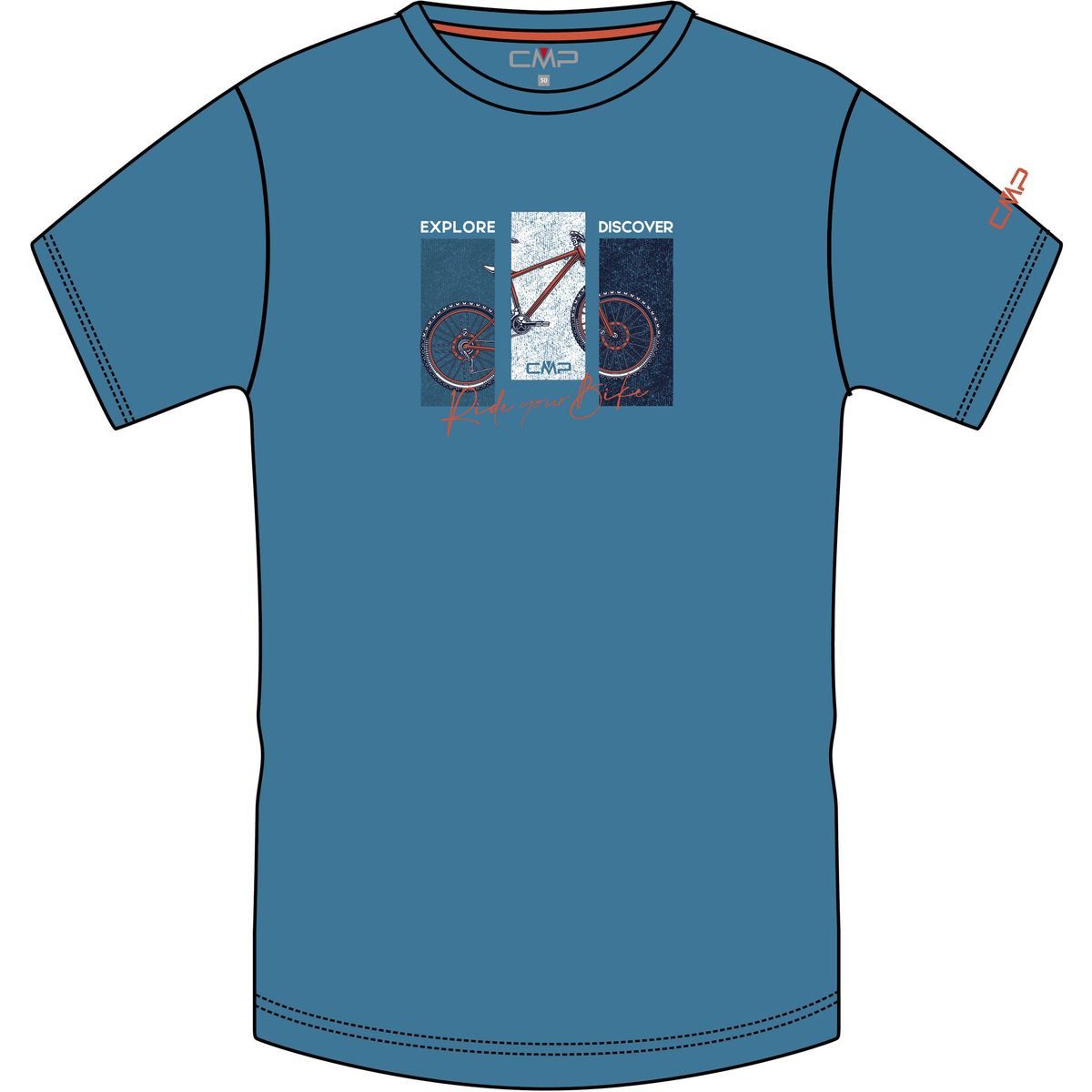 CMP Kurzarmshirt MAN T-shirt Leichtes, schnelltrocknendes T-Shirt aus antibakteriellen