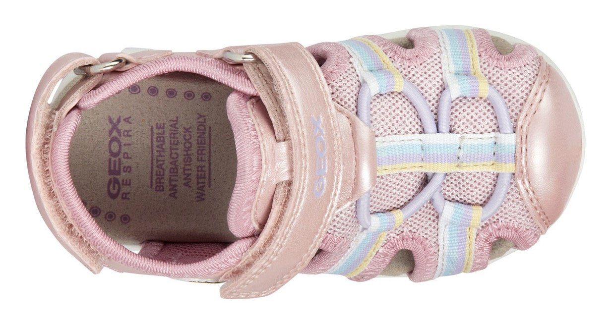 Eis-Motiv GIR Geox süßem Sandale SANDAL der mit rosa-metallic-pastelfarben B FLAFFEE Seite an