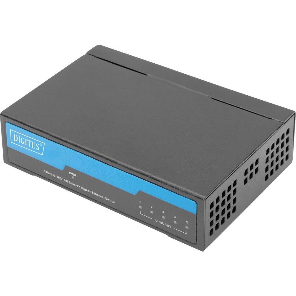 5-Port Gigabit Netzwerk Switch, Desktop, Metall Netzwerk-Switch