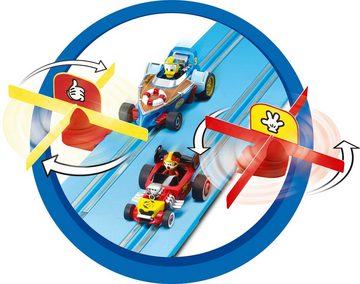 Carrera® Autorennbahn FIRST Rennbahn Mickey's Fun Race Komplettset ab 3 Jahren (Streckenlänge 2.4 m), (Set), inkl. 2 Spielzeugautos