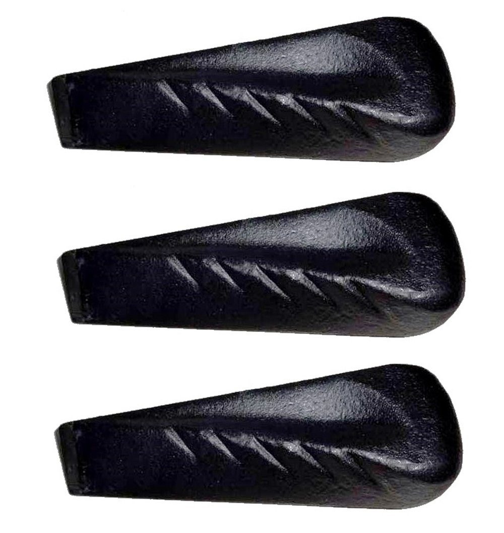 BigDean Holzspalter 3x Drehspalt-Keil 21,5 x 6 cm 2,25 kg Massiv & sicher Spaltkeil, Spaltgutlänge bis 0 cm, Spaltgutdurchmesser bis 0 cm, (Set, 3-St., Spaltkeile), Robuste 2kg Stahl, Schlagfester Werkzeugstahl, Geschmiedet