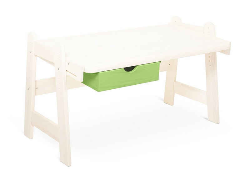 BioKinder - Das gesunde Kinderzimmer Kinderschreibtisch »Leon«, 120x70 cm, höhenverstellbar von 50-75 cm mit Schublade
