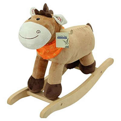 Sweety-Toys Schaukeltier Sweety Toys 3709 Schaukelpferd Schaukelstuhl CUTIE Pony Fohlen mit orangenem Halstuch