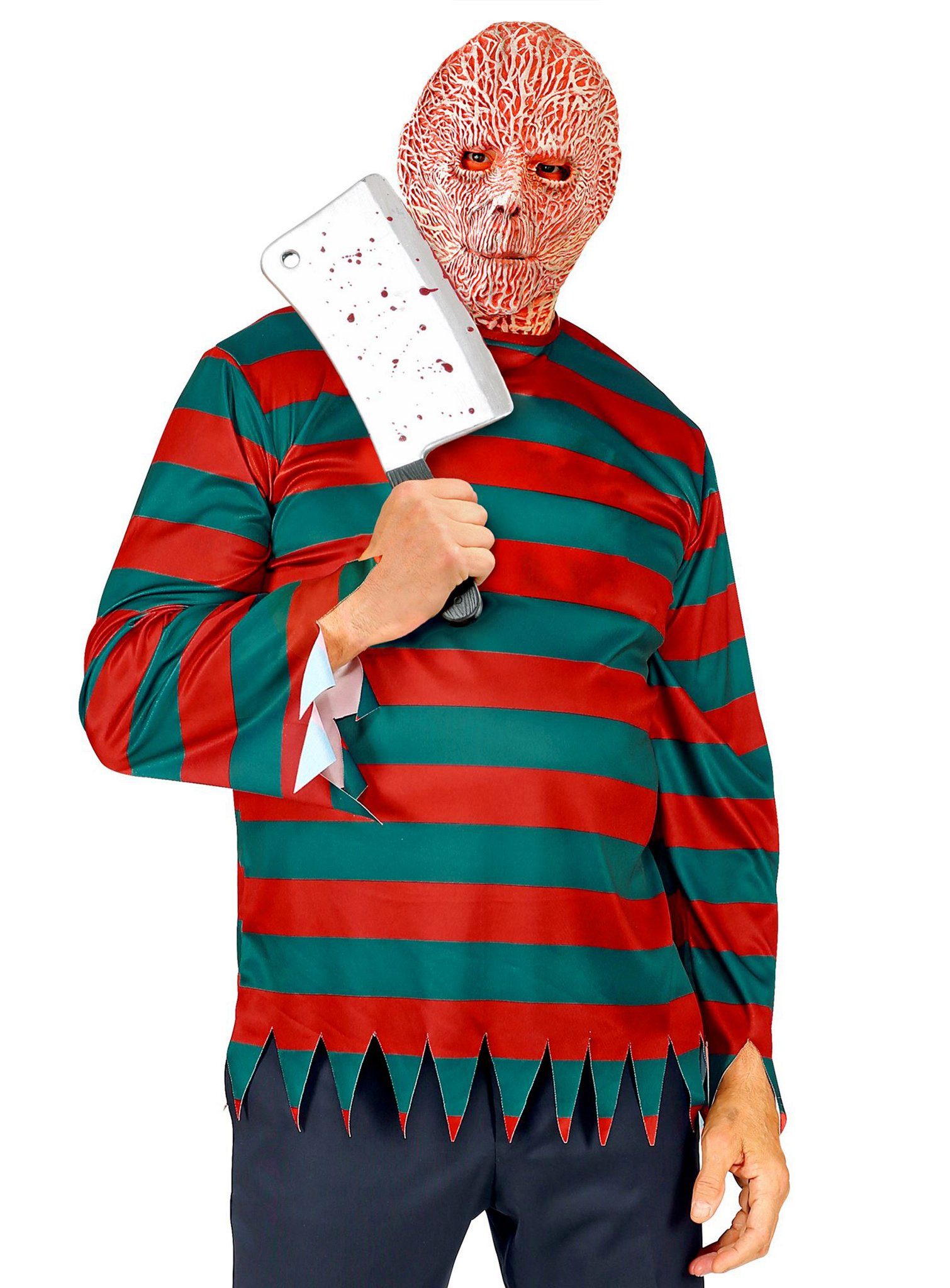 Widdmann Kostüm Nightmare Pullover, Horrorfilm-Pulli mit Wiedererkennungswert