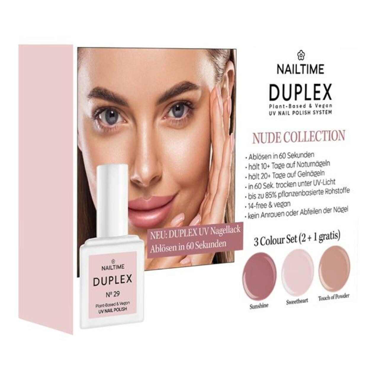 NAILTIME Make-up Duplex Nude Collection, für alle Haartypen, für alle Hauttypen