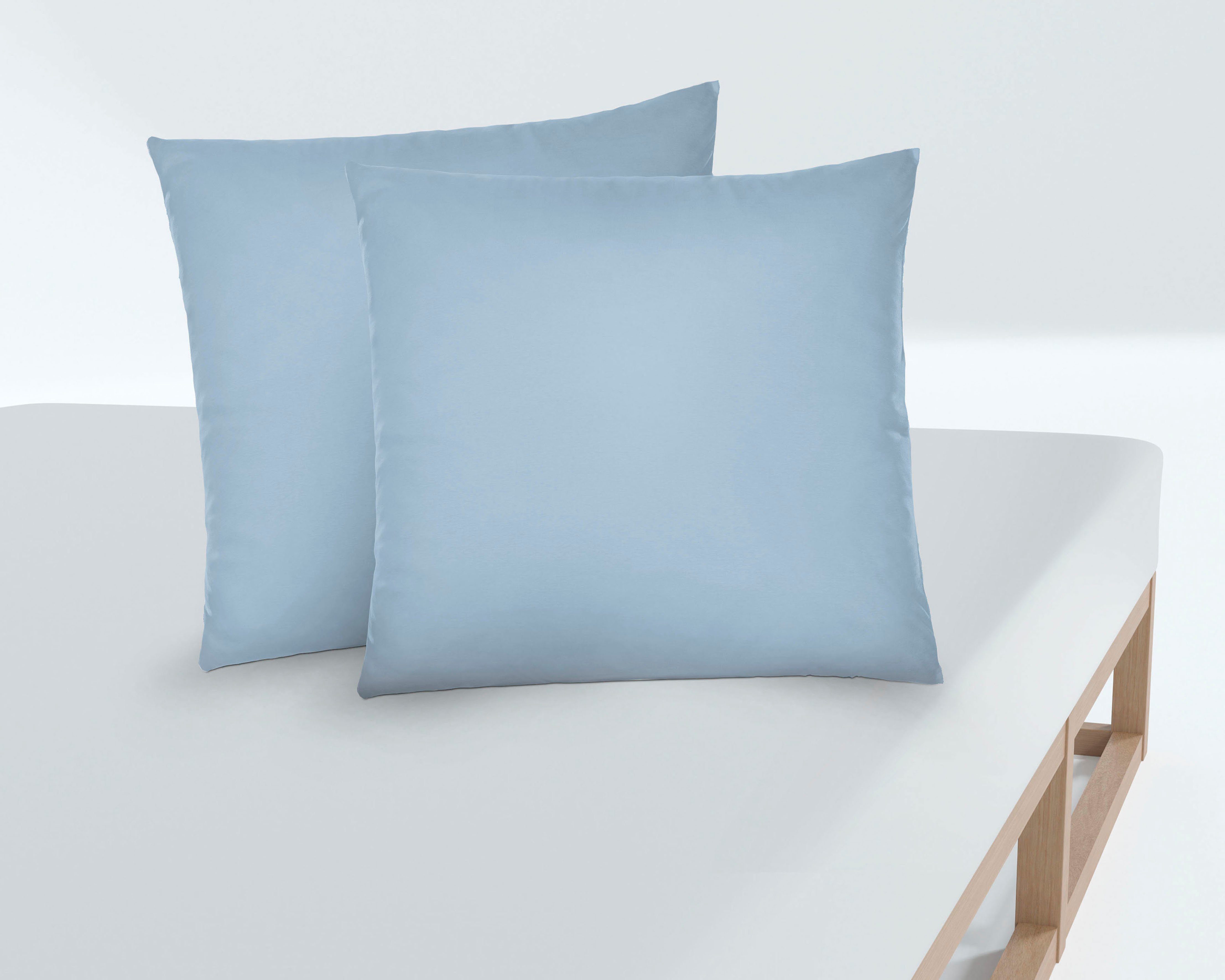 Biberna Kissenbezug Michi Feinjersey mit Reißverschluss, (2 Stück), verschi günstig online kaufen