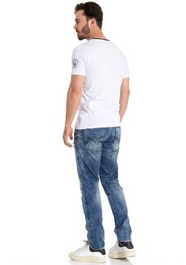 Cipo & Baxx Destroyed-Jeans Regular im Used-Look