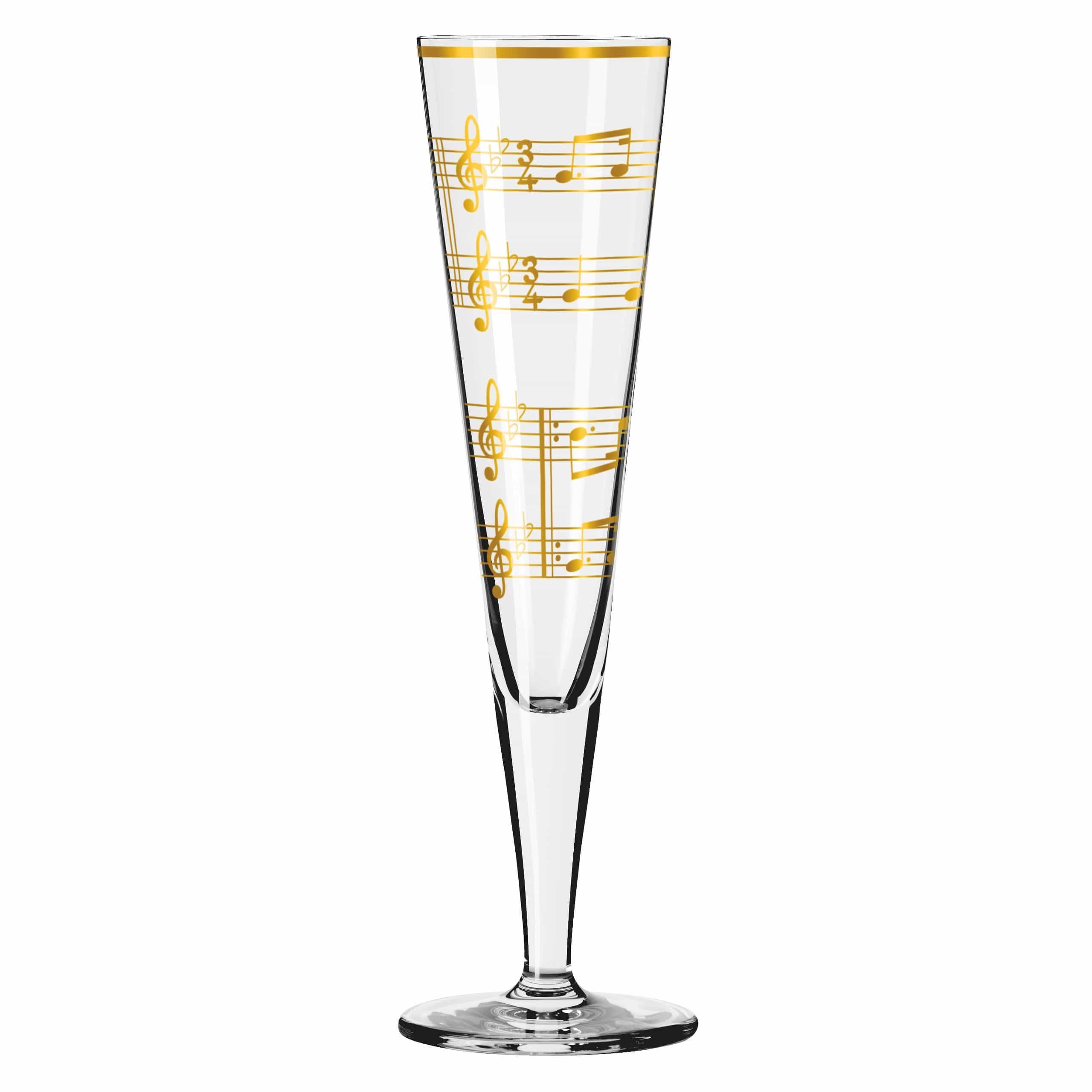 Ritzenhoff Champagnerglas Goldnacht, Kristallglas