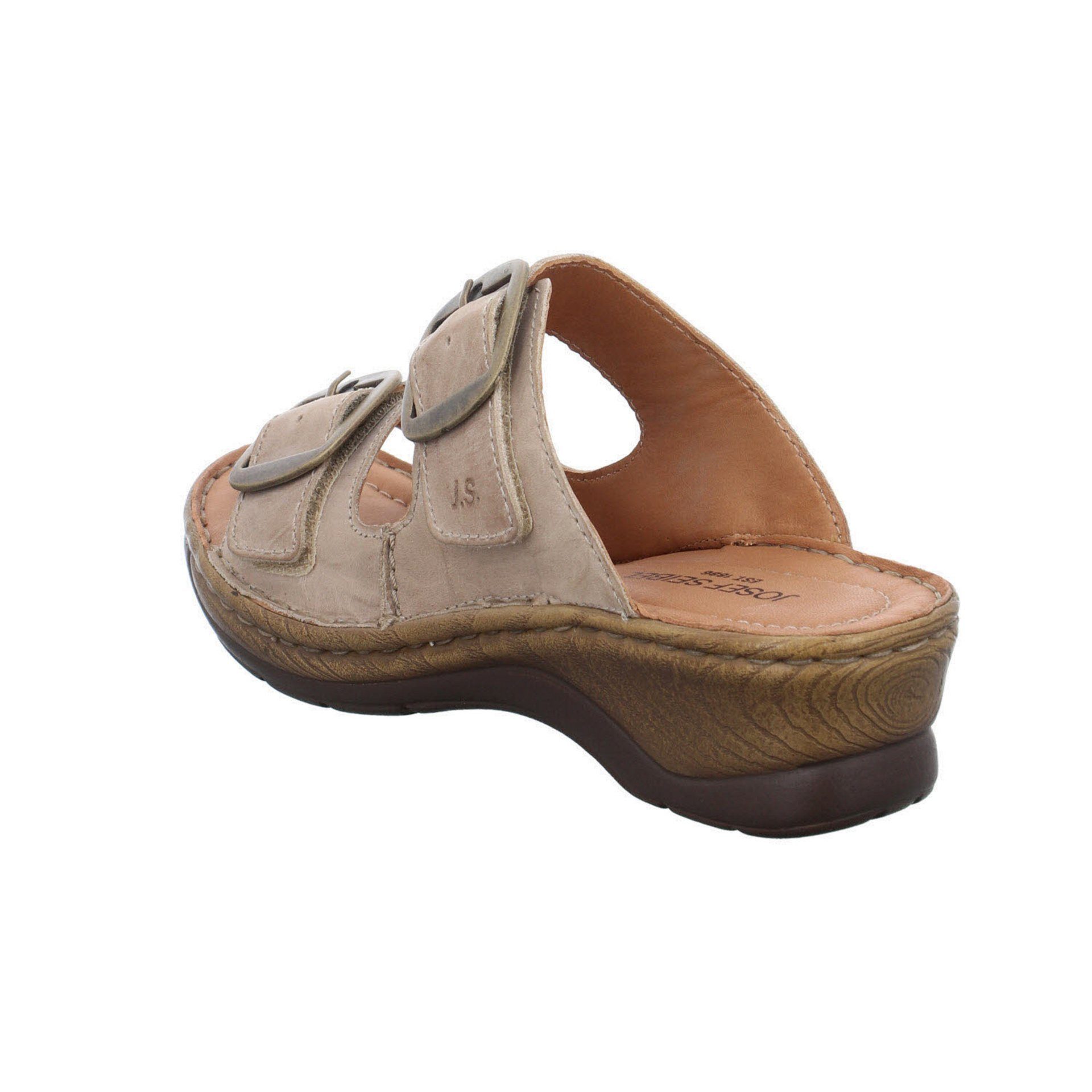 (10202502) Pantoletten Damen Sandalen Pantolette Braun Seibel Pantolette Glattleder Catalonia Josef