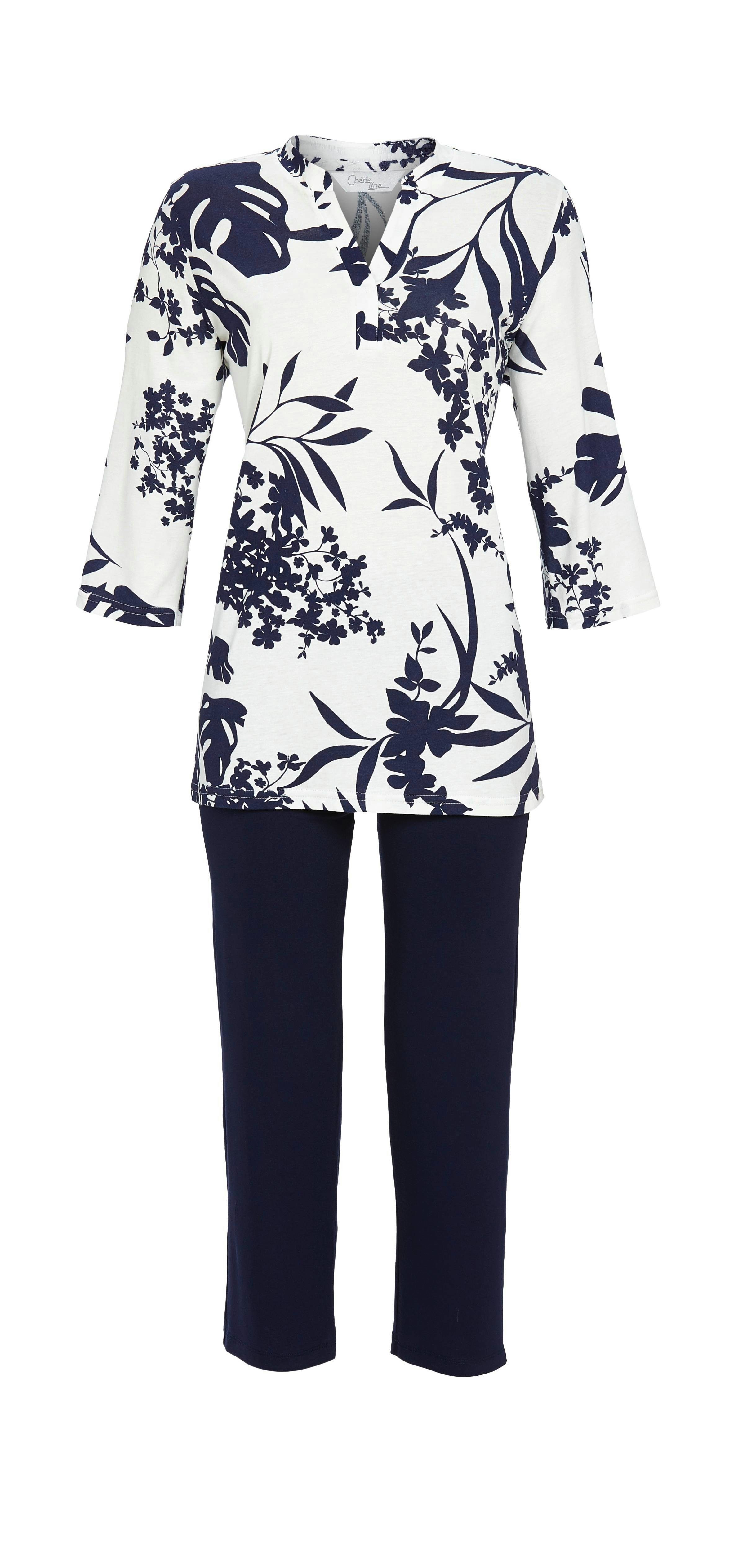 Chérie Line Pyjama mit 7/8 Hose günstig online kaufen