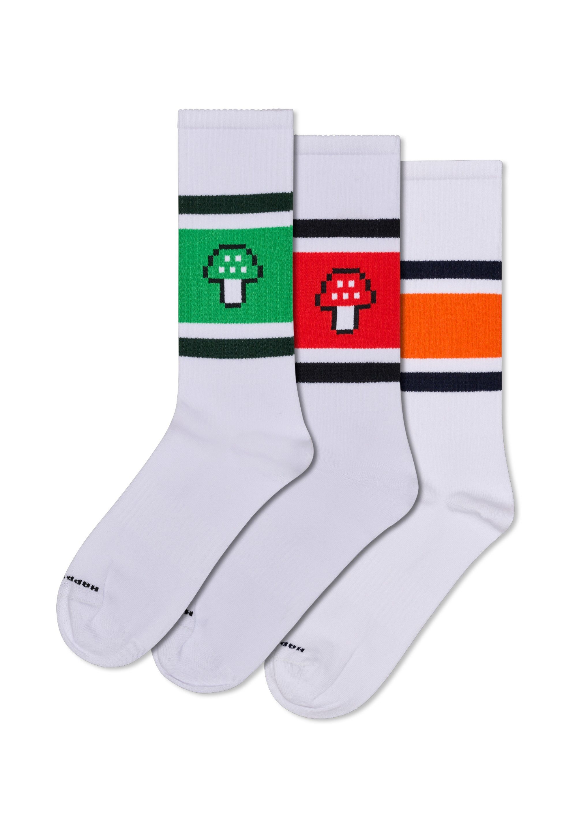 Happy Socks Basicsocken 3-Pack Mushroom Socks Verstärkte Ferse, besserer Ha günstig online kaufen
