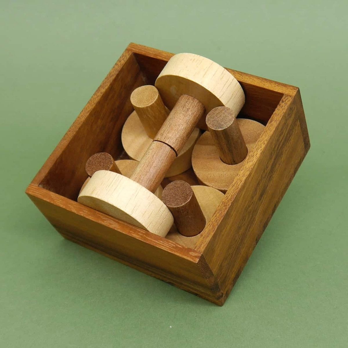 ROMBOL Denkspiele Spiel Curling box - das etwas anderes Packing Puzzle, Knobelspiel, exklusiv nur bei uns