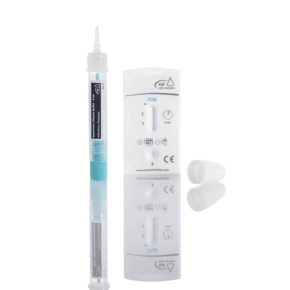 nal von minden GmbH Hämoglobin-Schnelltest NADAL FOB plus Test inkl. Patientenset Hämoglobin (20 Kassetten), Umfangreiches Testkit, 20-tlg., Hohe Testgenauigkeit, Schneller Nachweis