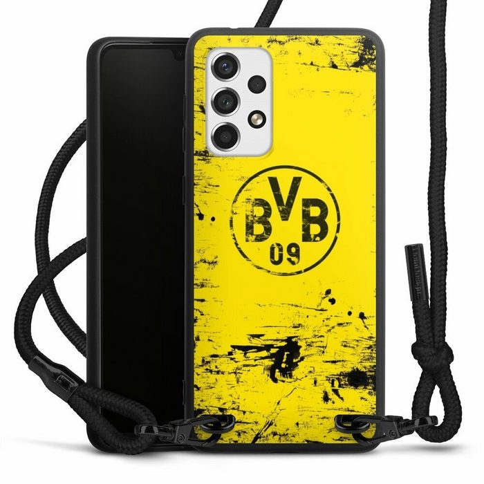 DeinDesign Handyhülle Borussia Dortmund Offizielles Lizenzprodukt BVB BVB Destroyed Look Samsung Galaxy A33 5G Premium Handykette Hülle mit Band