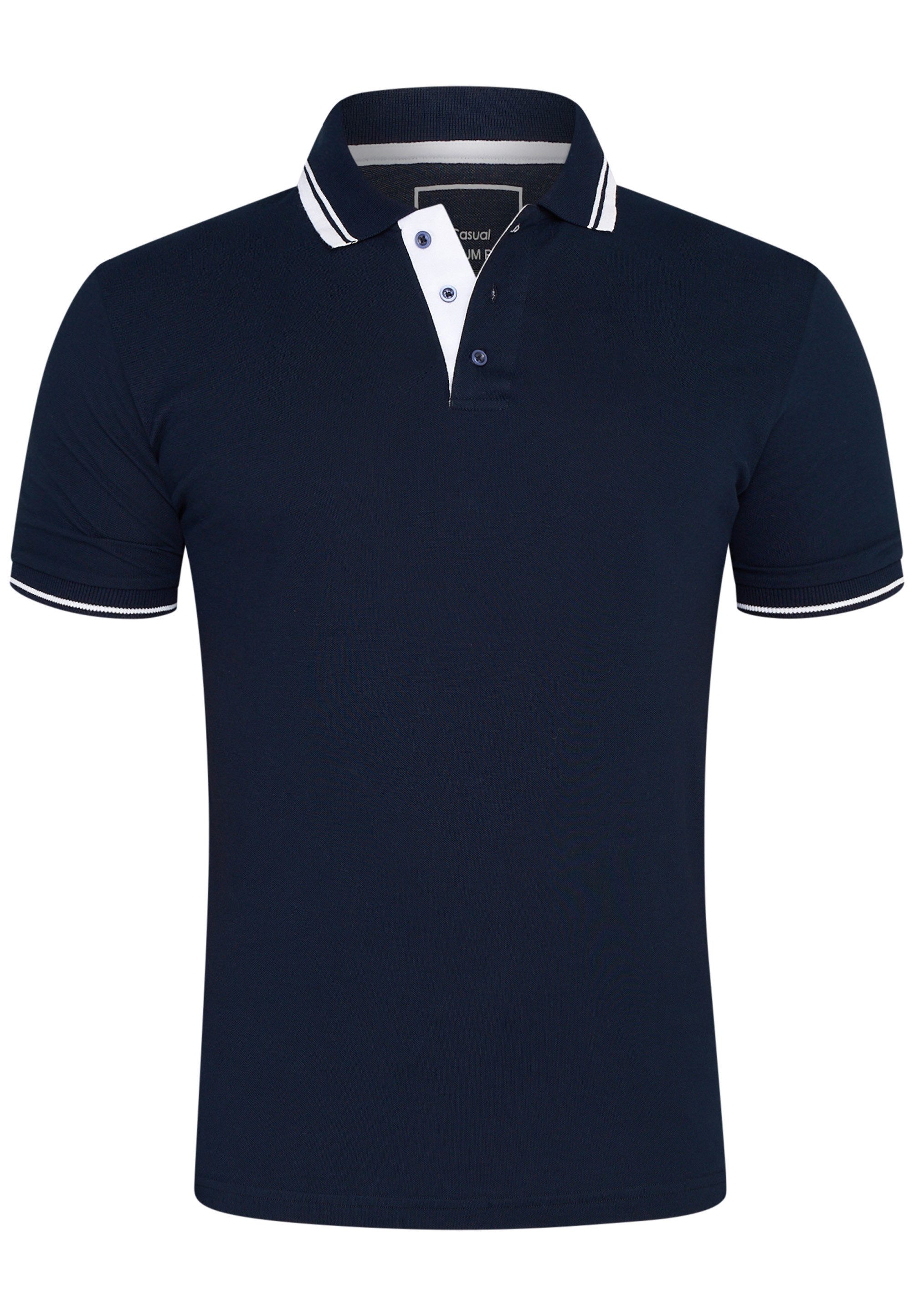 Rello & Reese Poloshirt RRCOLIMA Herren Kurzarm Polo-Hemd T-Shirt in Piqué- günstig online kaufen