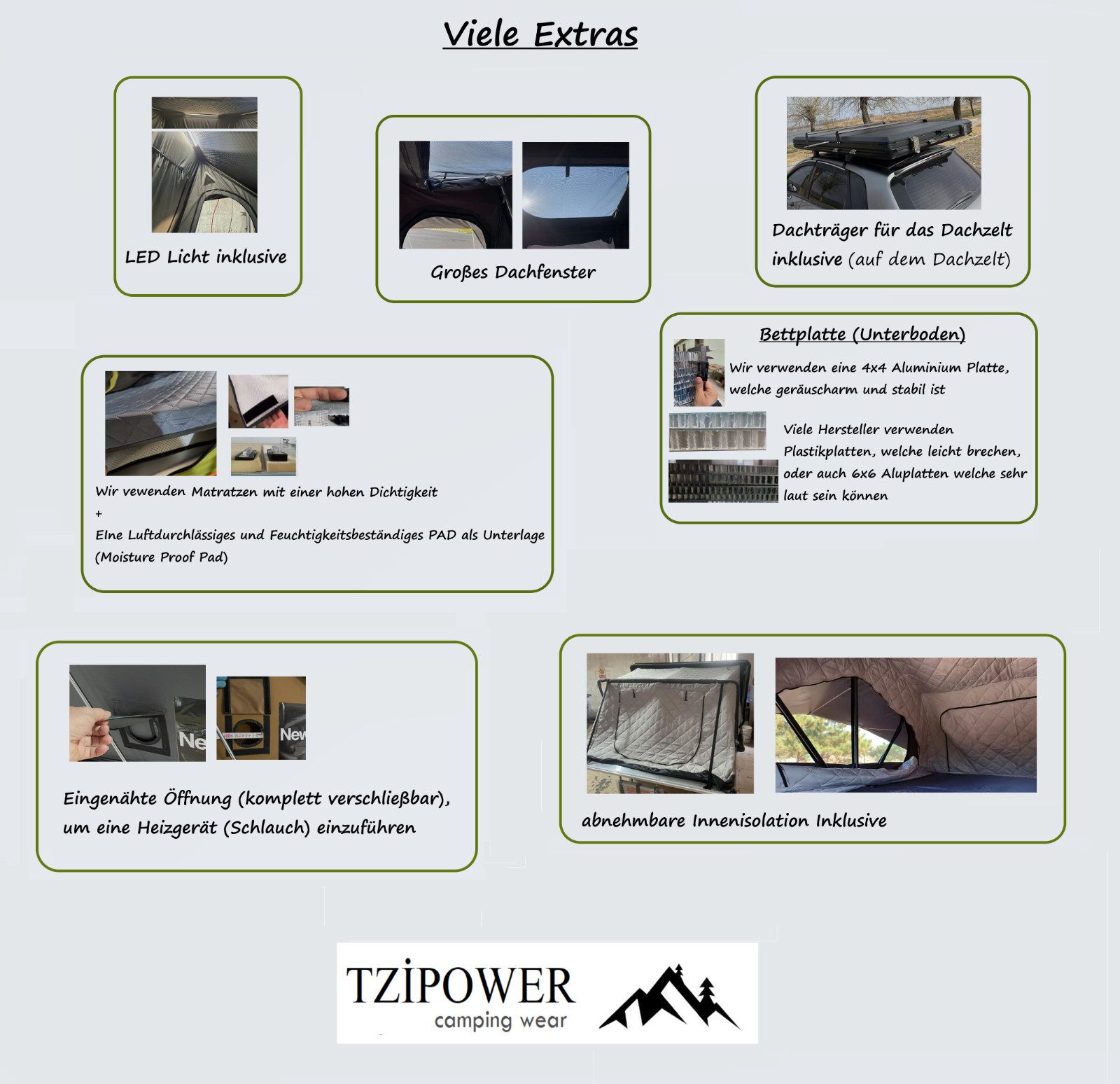 TZIpower Dachzelt Dachzelt Autodachzelt Aluminium Case günstig online kaufen