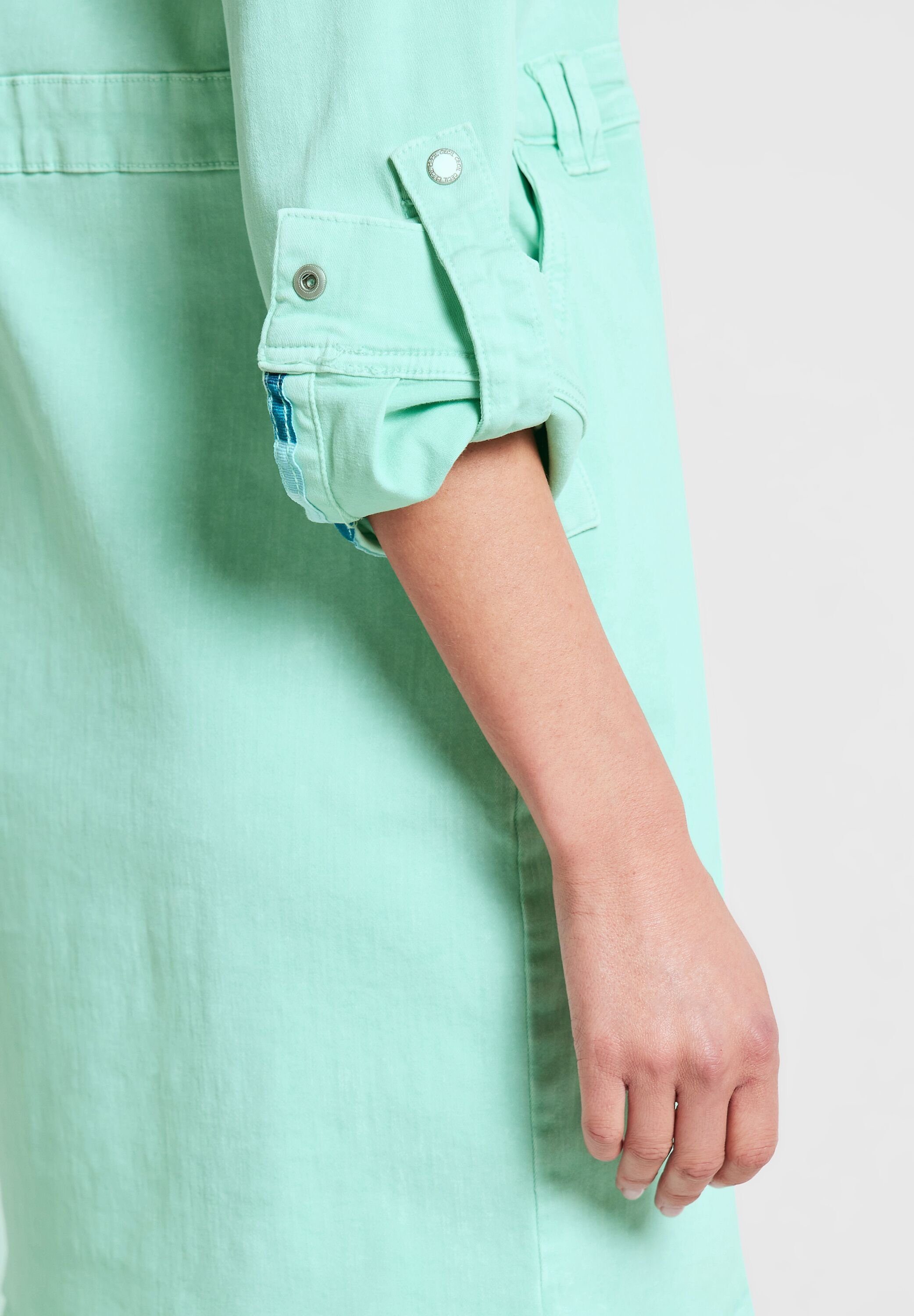 Cecil Jeanskleid clary mint im Hemdblusen-Style