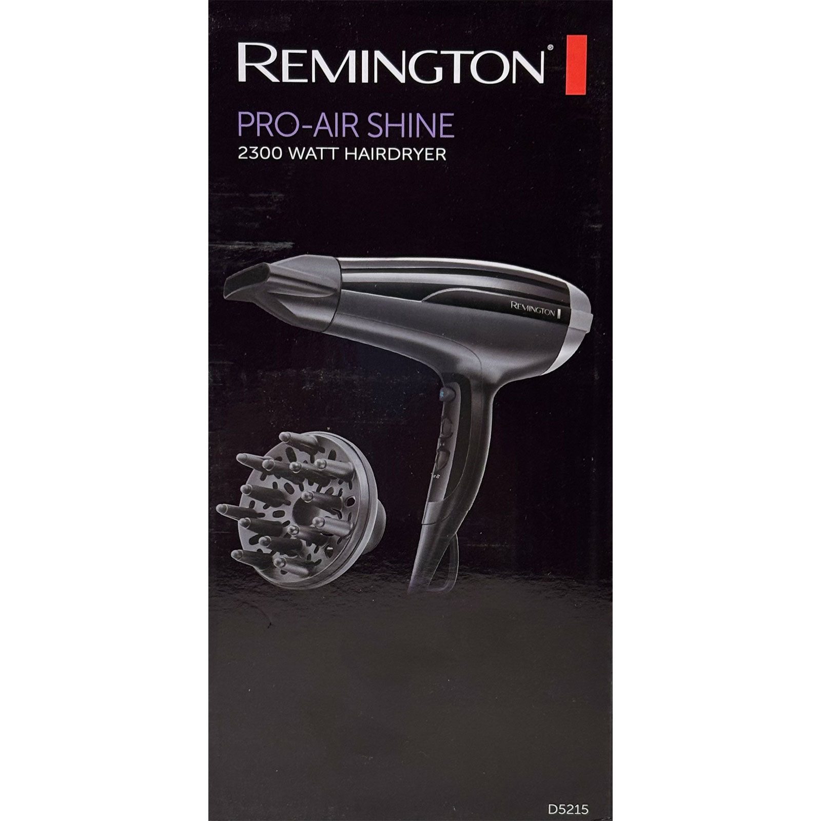 Remington Haartrockner Pro Air-Shine D5215, Ionen, Stylingdüse, Diffusor, Abkühlstufe
