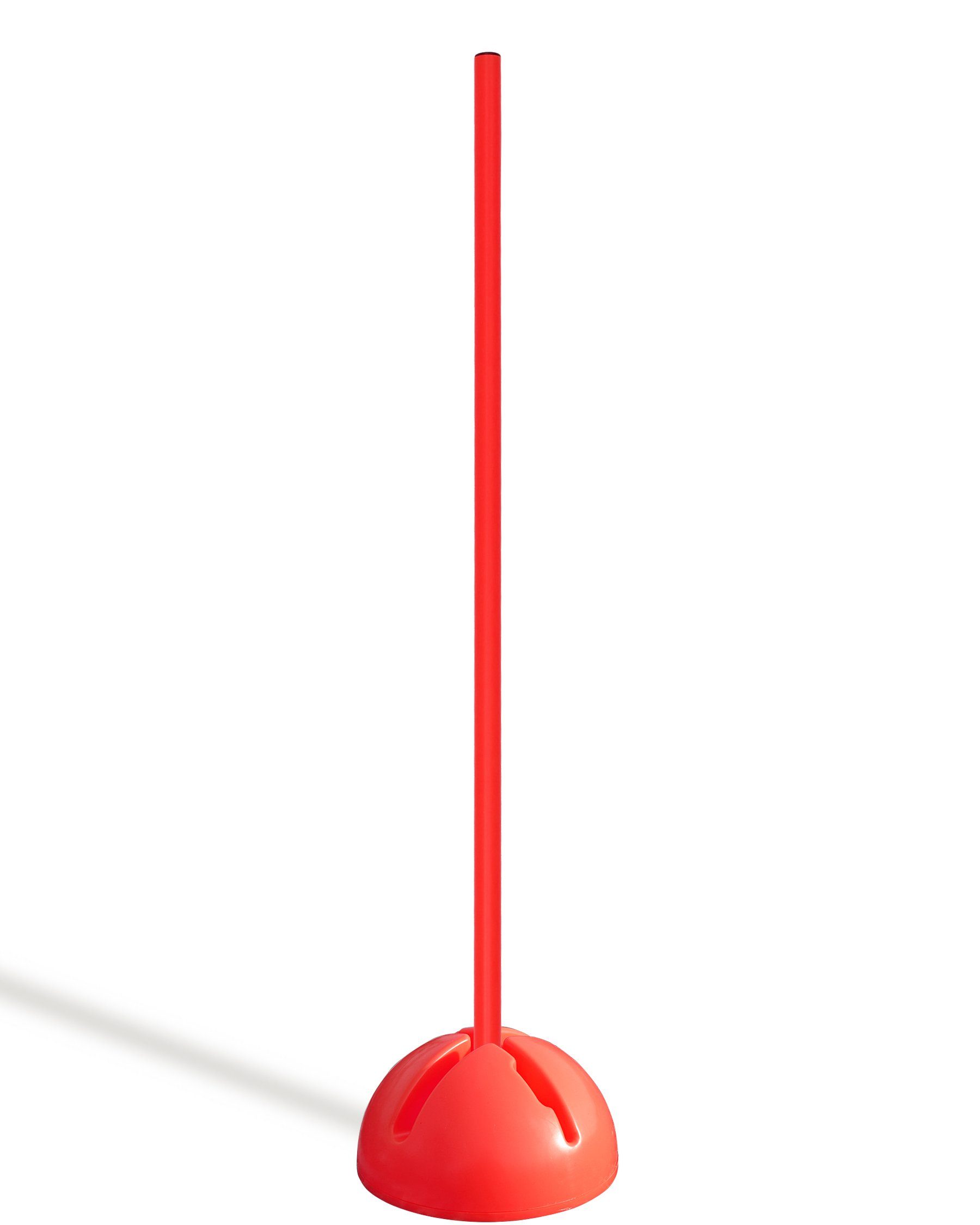 Agility-Slalom X-Fuß Slalomset mit Stange 100 cm Farbe Rot