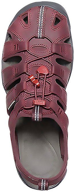 Keen CLEARWATER CNX LEATHER dahlia-wine/red dahlia Sandale wine/red