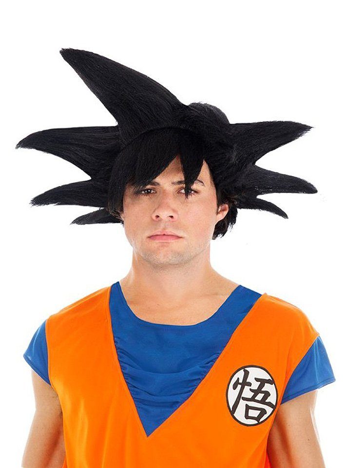 Kostüm-Perücke Son-Goku Perücke schwarz