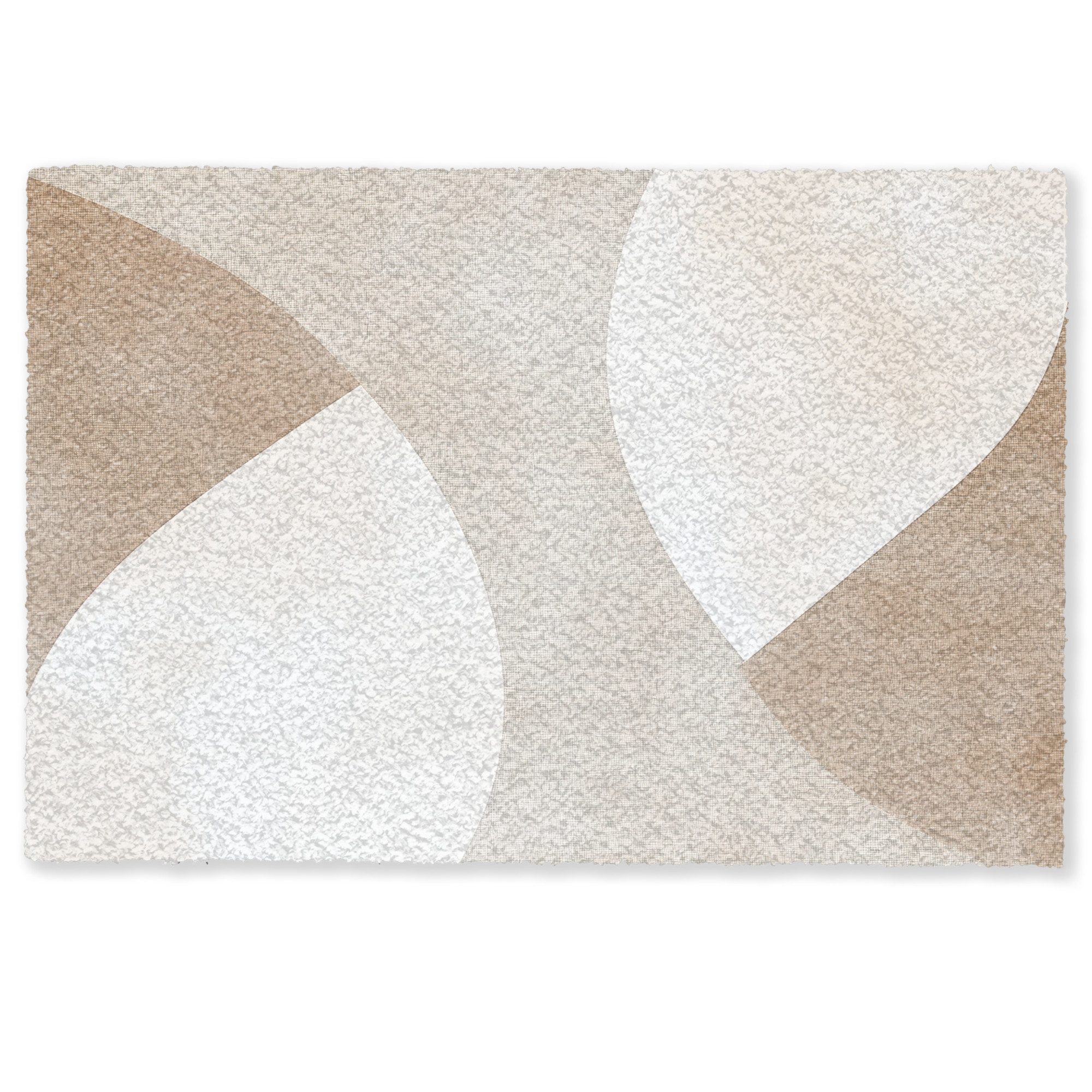 MuchoWow Fußmatte Braun - Japandi - Abstrakt, Rechteckig, innen Schmutzfangmatte, Tür, Schmutzfänger Flur, Teppich, 60x40 cm