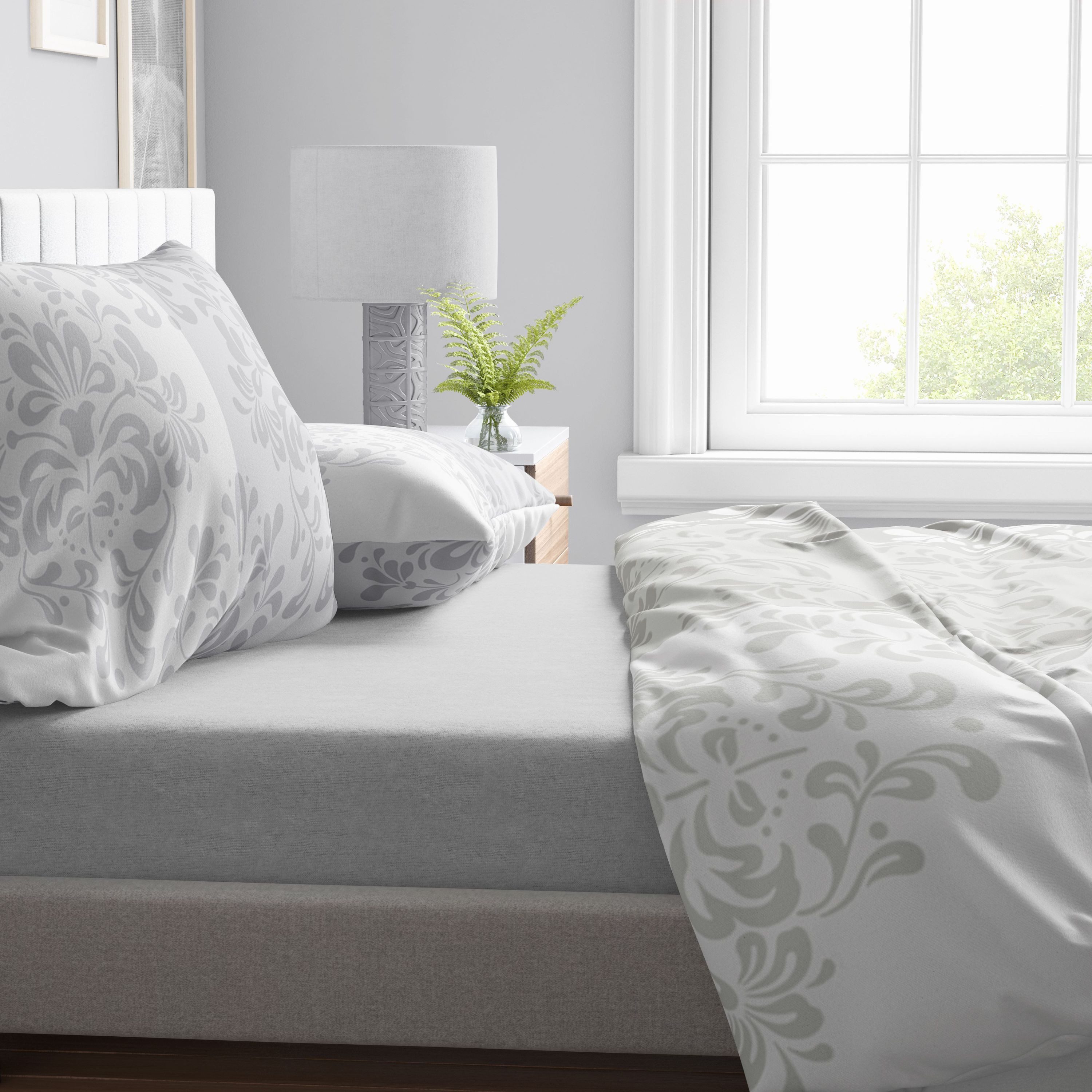 Leonado Vicenti Bettwäsche Biber Baumwolle, Biber, 2 teilig, warm und kuschelig, elegantes Design in Taupe und Beige