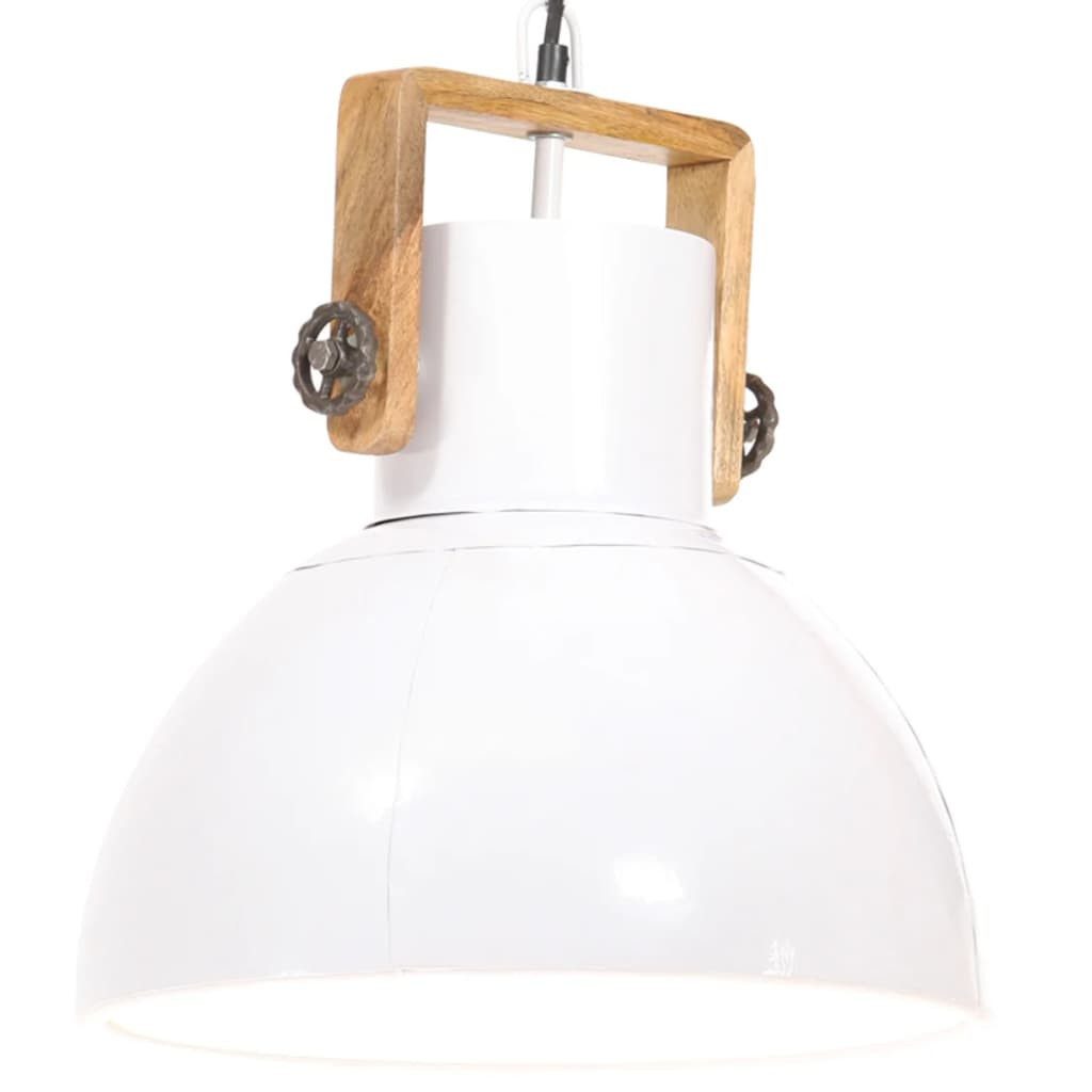 vidaXL Deckenleuchten 40 cm Deckenlampe Deckenleuchte Hängelampe Industriestil 25 W Weiß Run