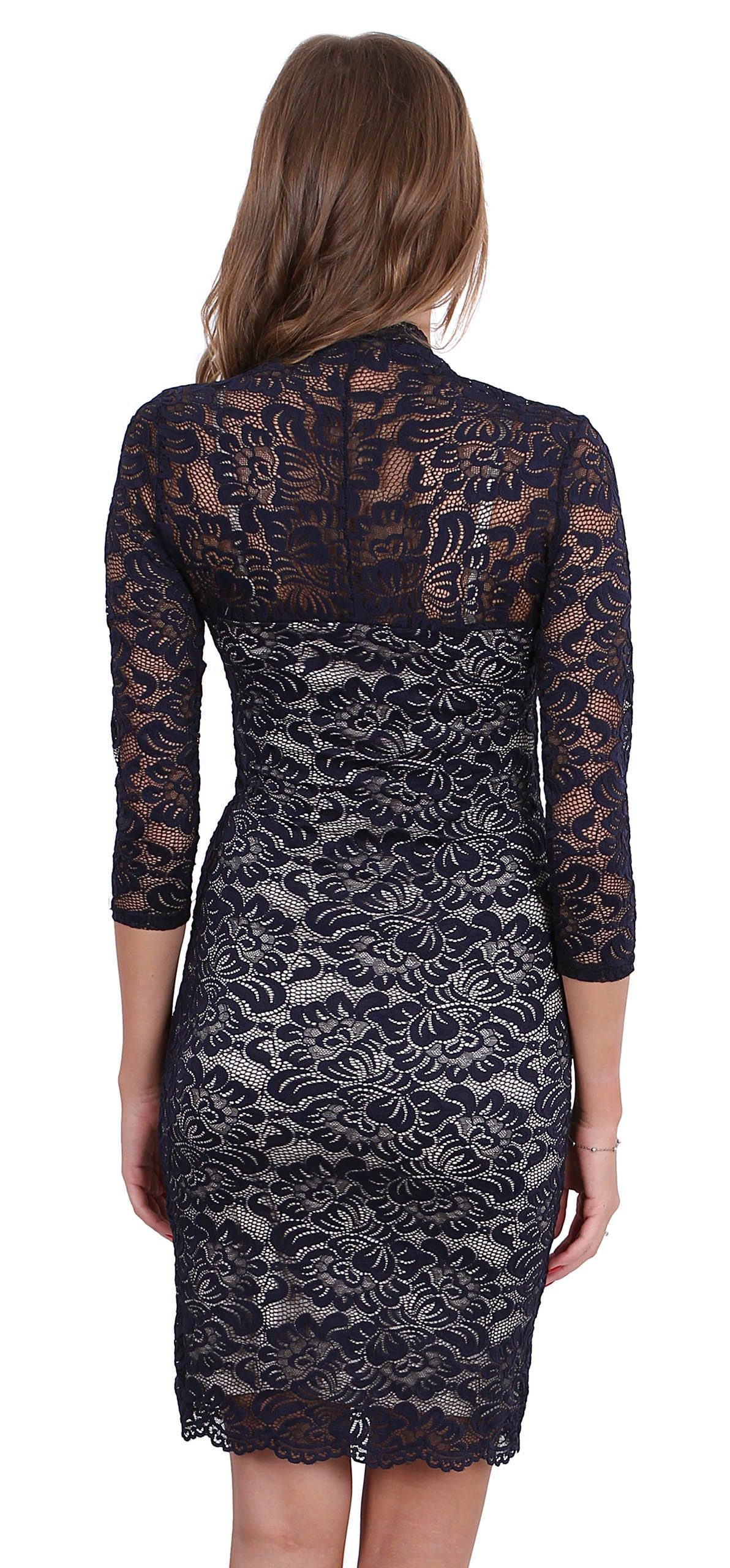 Sarcia.eu Minikleid Dunkelblaues Minikleid aus Spitze John Zack M