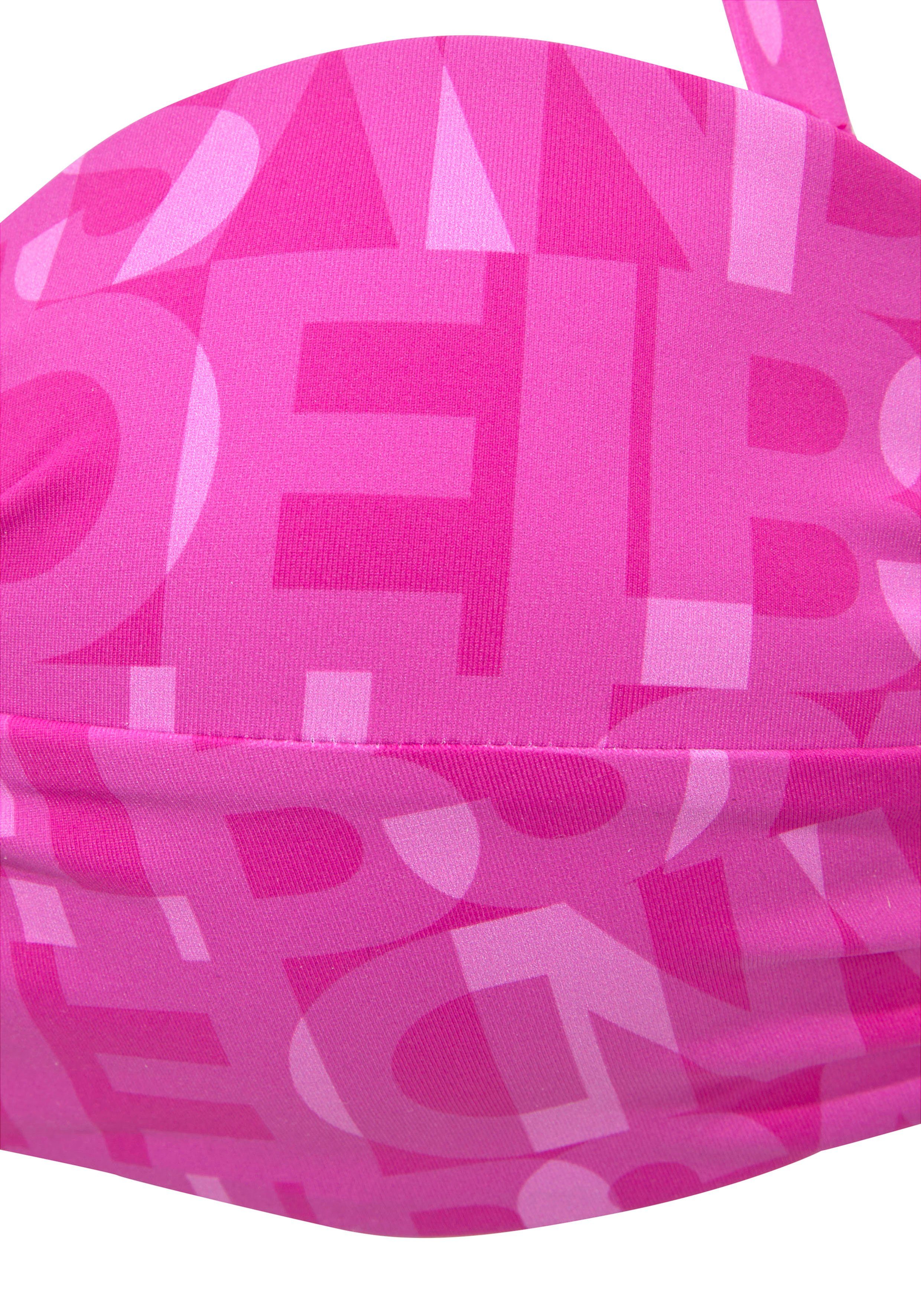 Elbsand Bügel-Bandeau-Bikini-Top Letra, mit tollem Wording – Bild 4 von 5