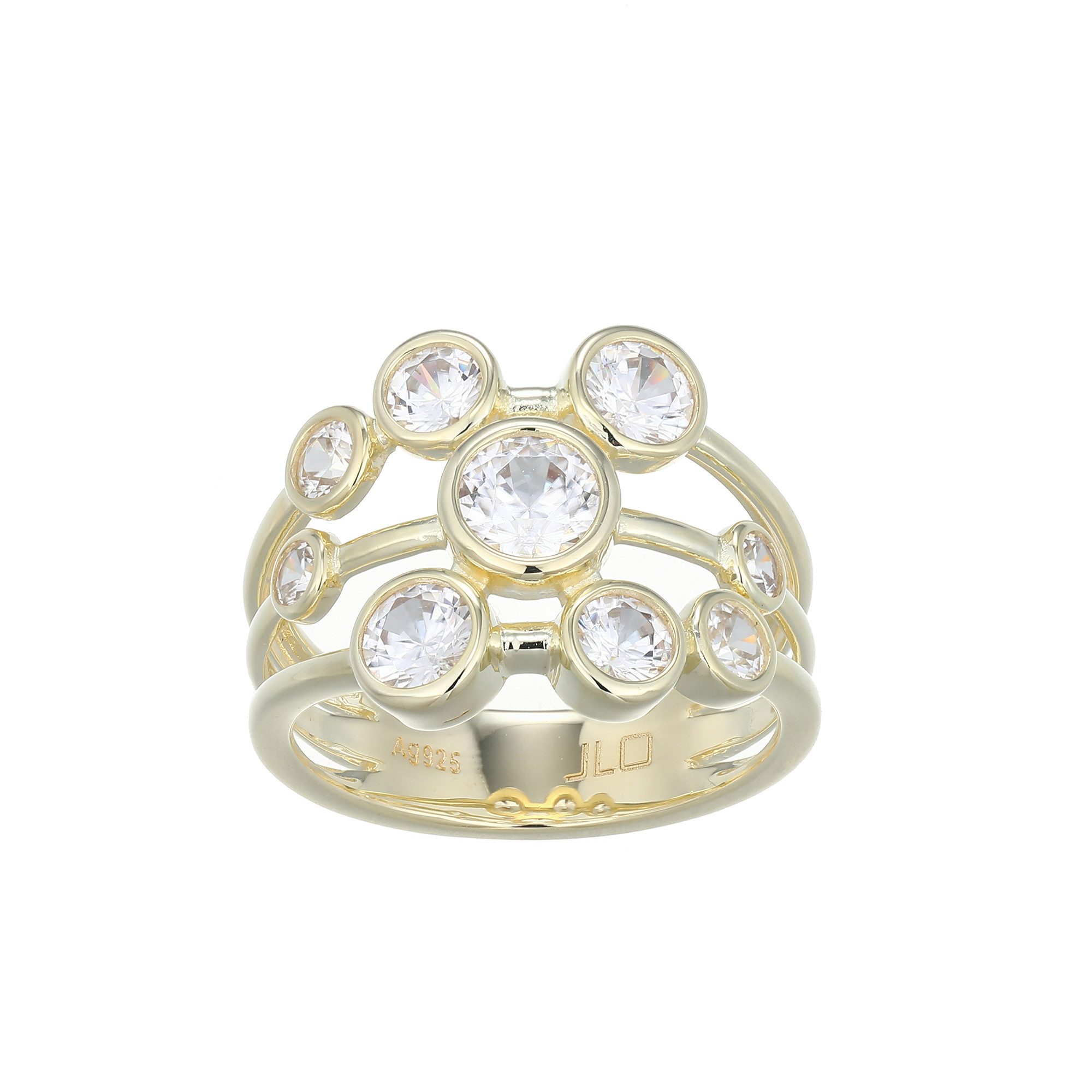 Cavill Silberring Cavill Ring aus 925er Sterlingsilber, vergoldet, 1,814 ct Zirkon (1-tlg)