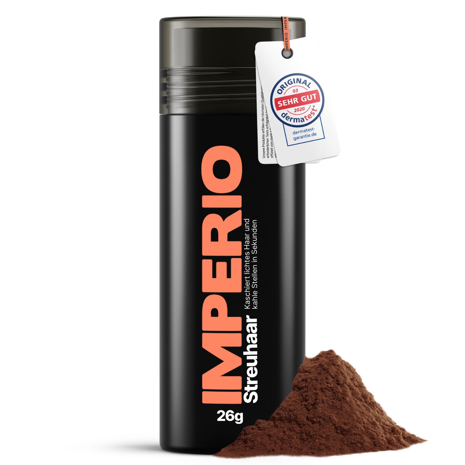 IMPERIO Haarpuder Streuhaar zur Haarverdichtung & vollem Haar in Sekunden - 26g