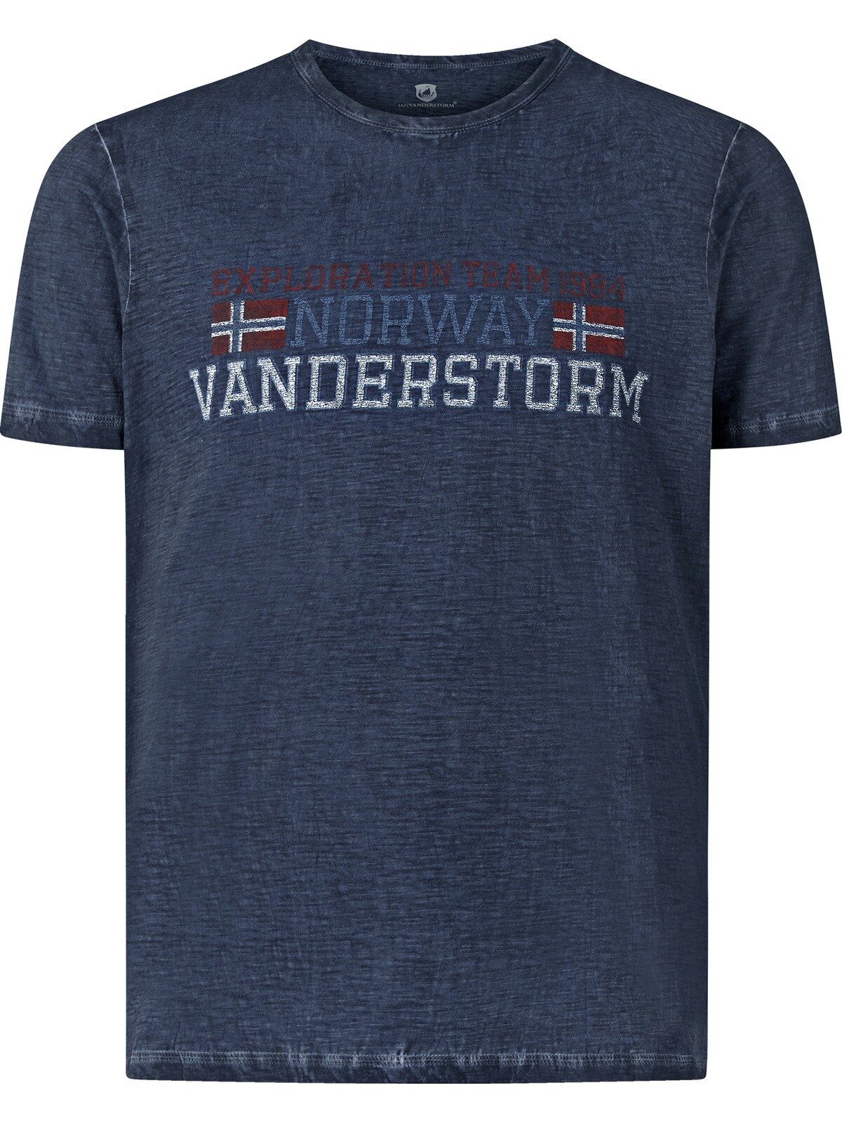 Jan Vanderstorm T-Shirt DIETHELM mit seitlichen Schlitzen