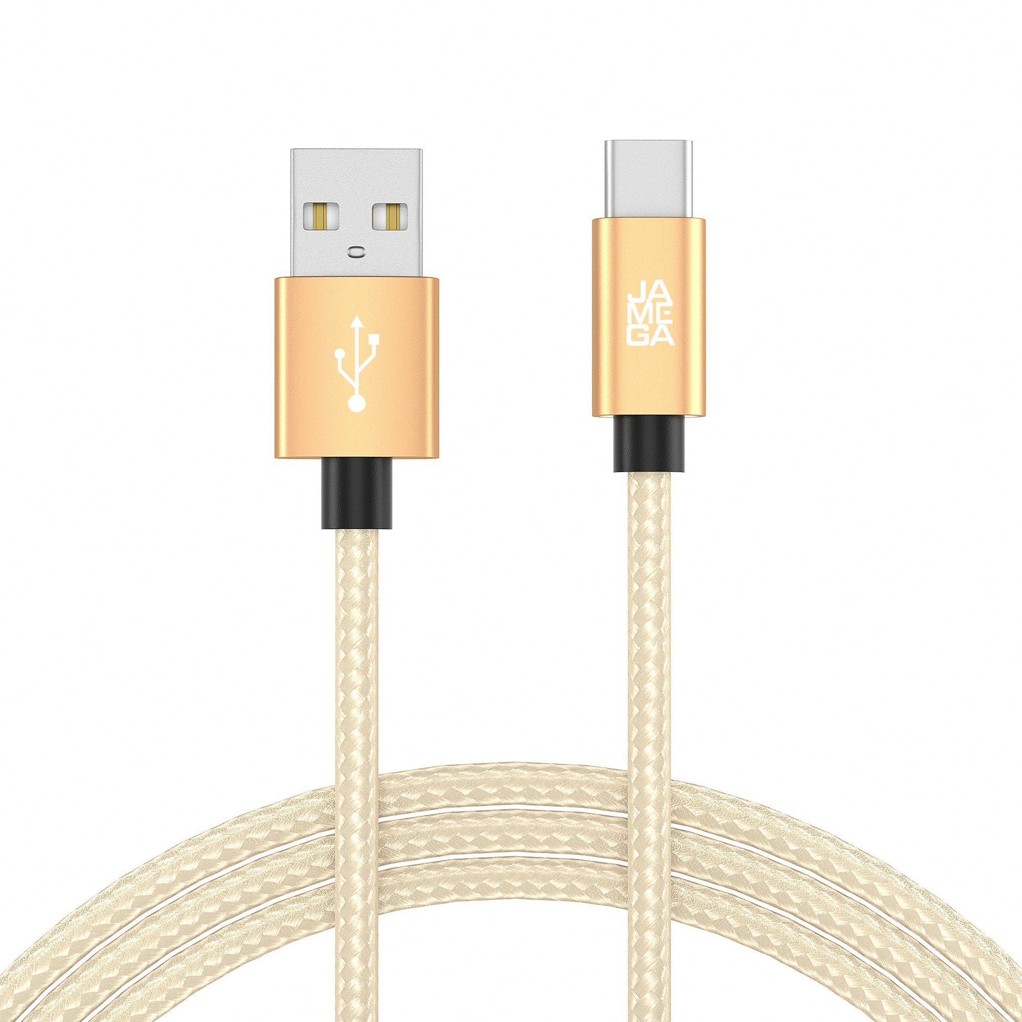 JAMEGA USB-C Datenkabel Ladekabel für Samsung Apple iPhone Huawei Xiaomi uvm. USB-Kabel, USB Typ A, USB Typ C, (50 cm)