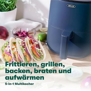 Bella Heißluftfritteuse 3 L, Touchscreen, 1400,00 W, Digitale Innovation für müheloses Kochen und gesunden Genuss