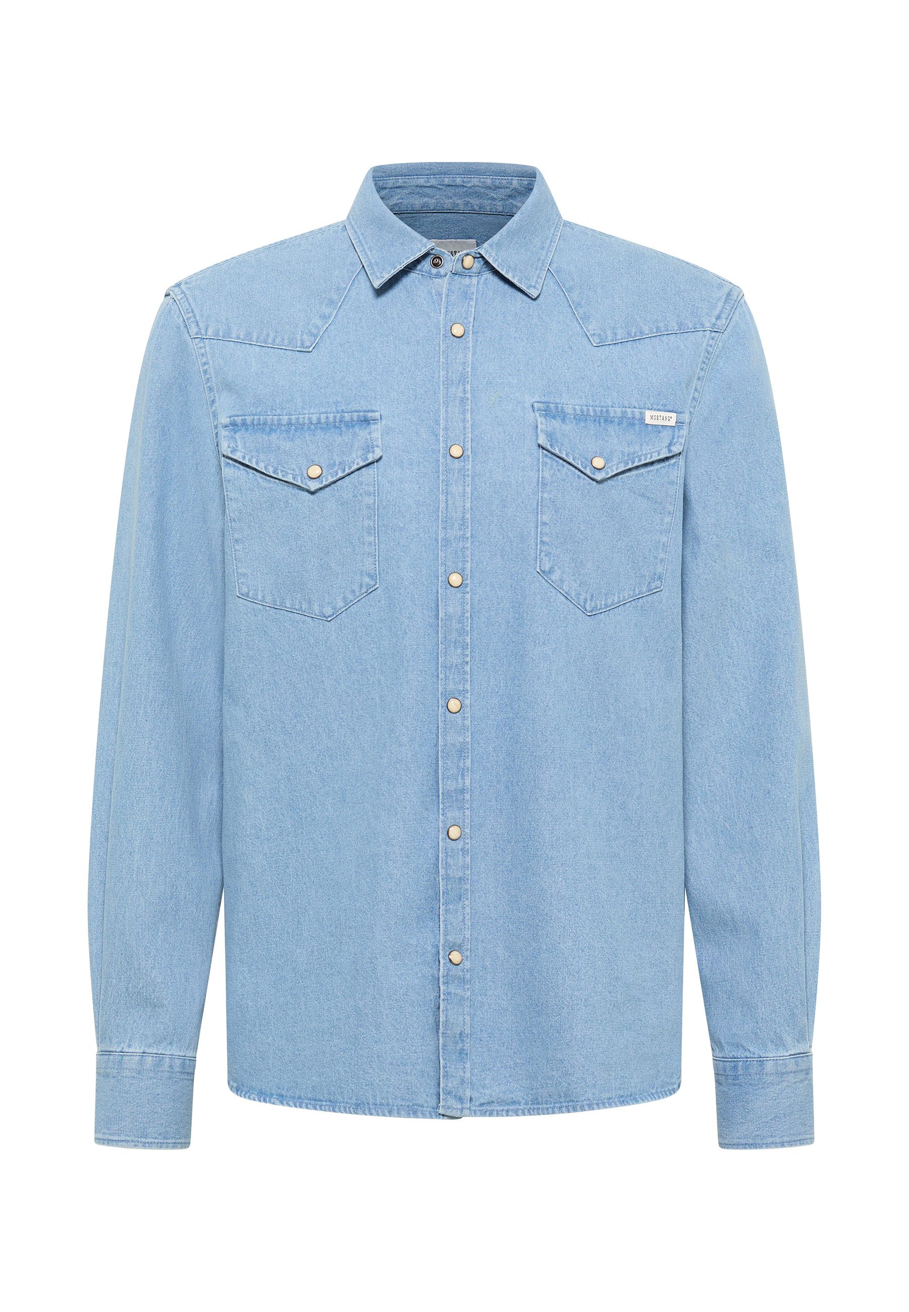 MUSTANG Langarmhemd Herren Style Duver