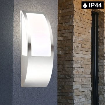 etc-shop LED Wandstrahler, Leuchtmittel inklusive, Kaltweiß, Warmweiß, Neutralweiß, Tageslichtweiß, Farbwechsel, Smart Außen Wand Leuchte steuerbar per Handy App Sprache