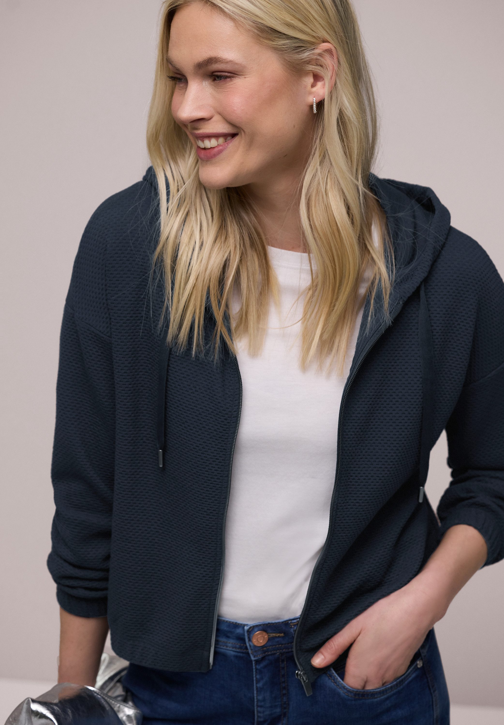 STREET ONE Sweatjacke mit Kapuze
