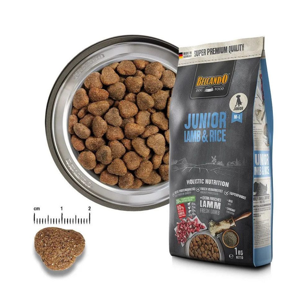 Belcando Junior Lamb & Rice - leicht verdauliches Trockenfutter für junge Hunde, Trockenfutter für: Hunde