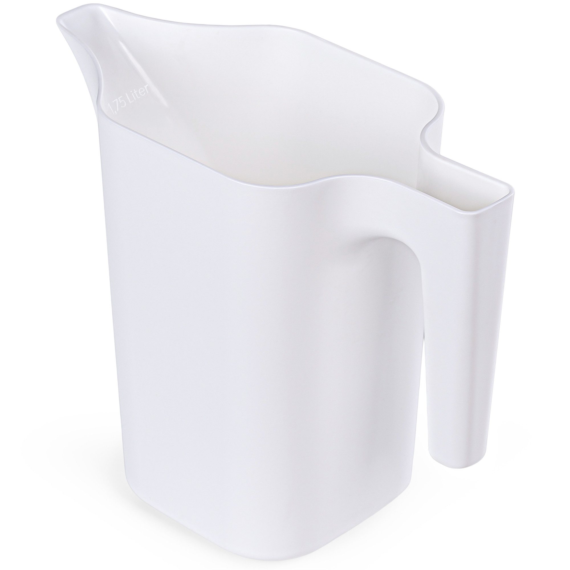 KONZEPT Gießkanne für Zimmerpflanzen aus Kunststoff, 1,8 L (H: 20cm, B: 12cm, L: 24cm, Gewicht: 192g), mit ergonomischem Griff, präziser Tülle, für Haus, Balkon, Garten