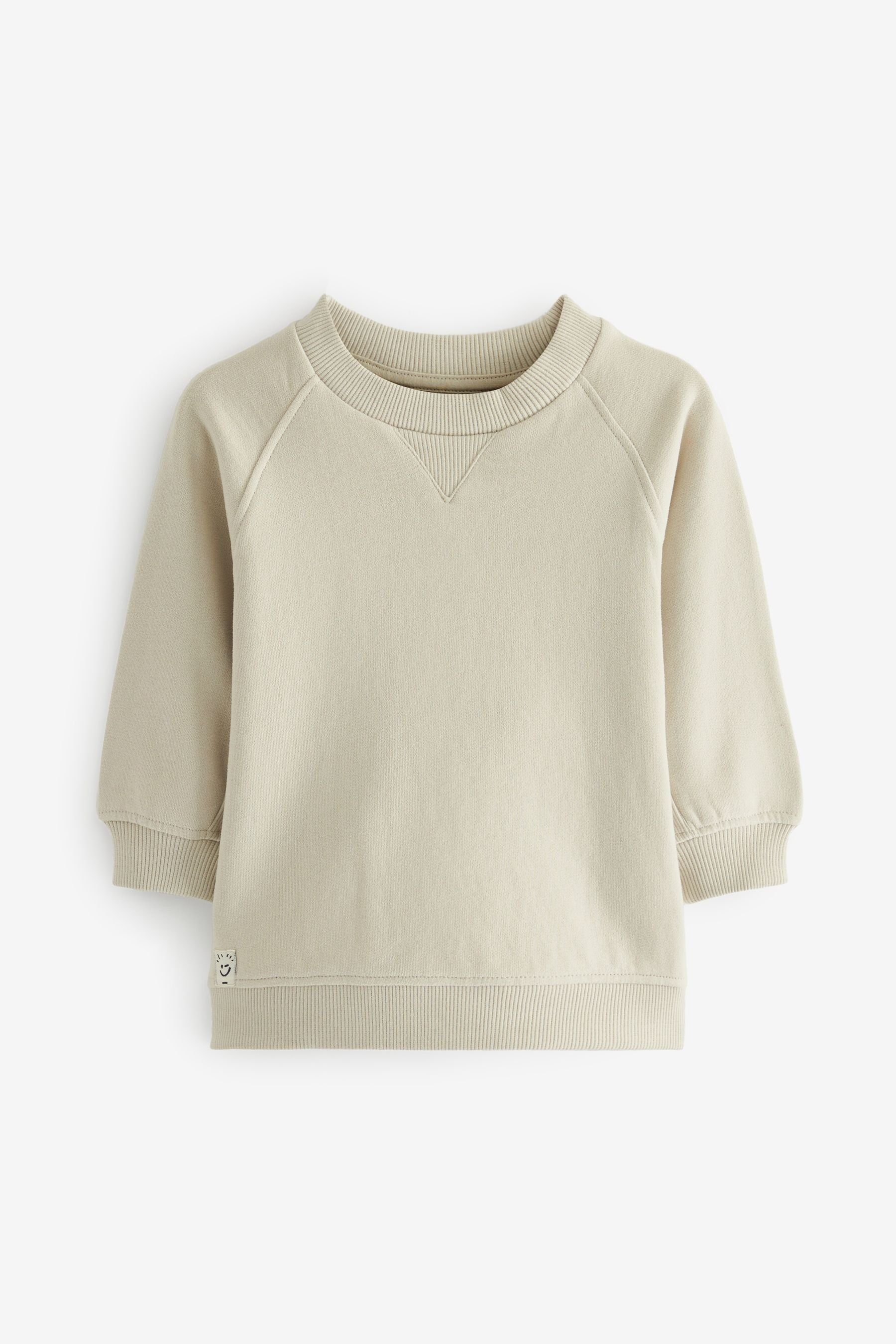 Grey Weiches Sweatshirt Jersey-Sweatshirt Light Next (1-tlg) Oversized