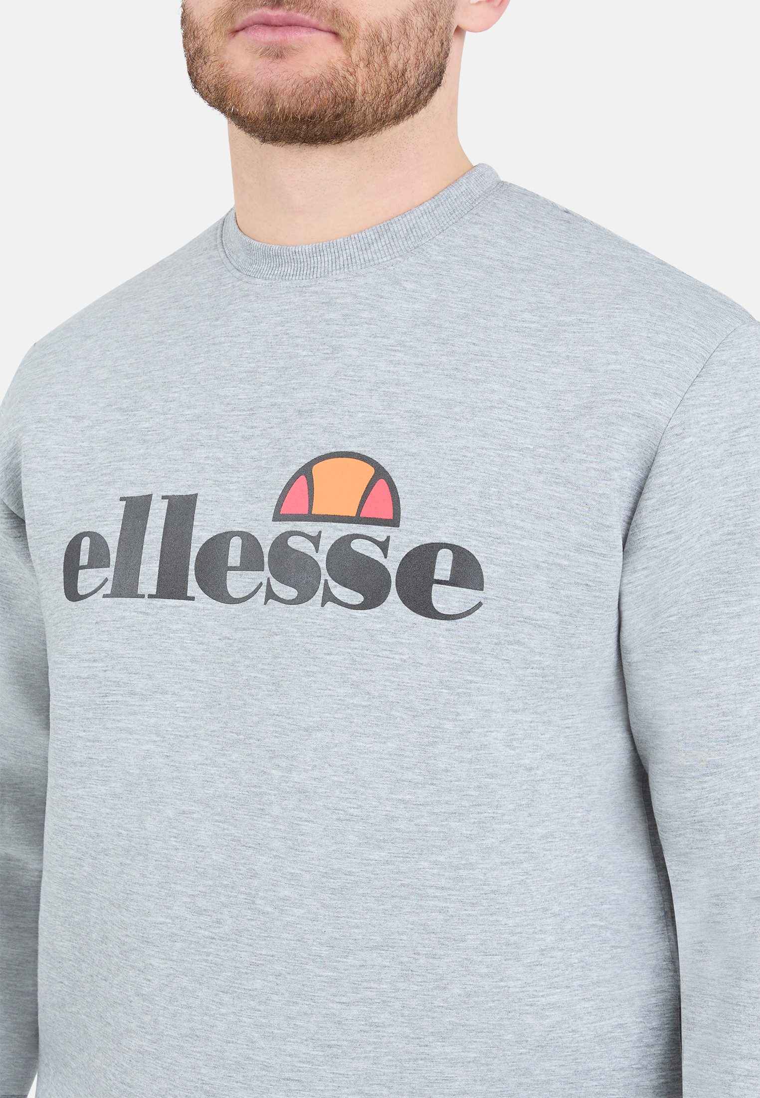 Ellesse Sweatshirt CORVARO SWEATSHIRT Langarm-Design, aus Polyester, Viskose und Elasthan