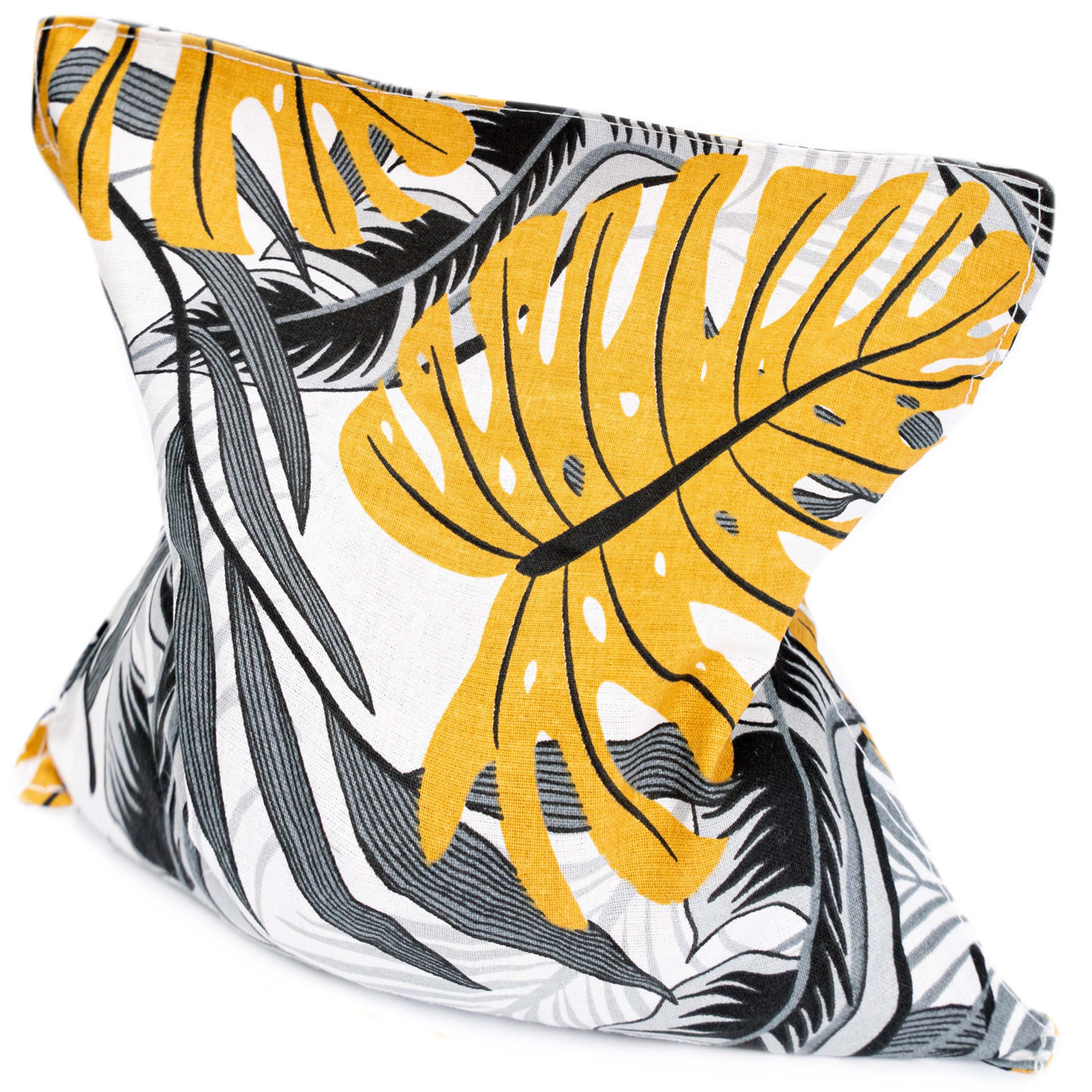 Amilian Kirschkernkissen Nacken Schulter - Kirschkernkissen Mikrowelle 22x22cm - Körnerkissen, Füllung: 100% Kirschkerne - Bezug: 100% Baumwolle, Wärmekissen, Wärmekompresse, Kältekissen