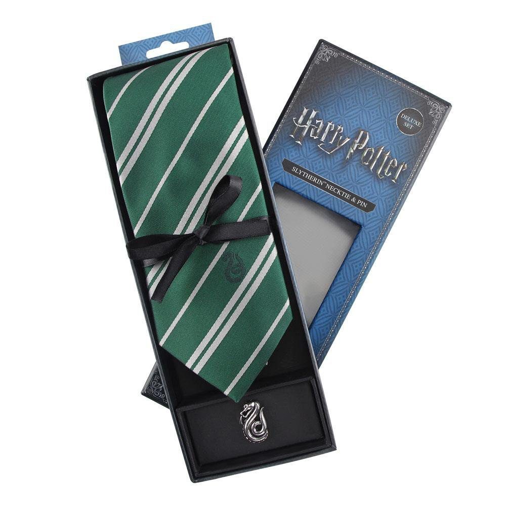 Metamorph Tie Tie & Lapel Pin Deluxe Box Slytherin Tie & Lapel Pin for the inclined Slytherin student
