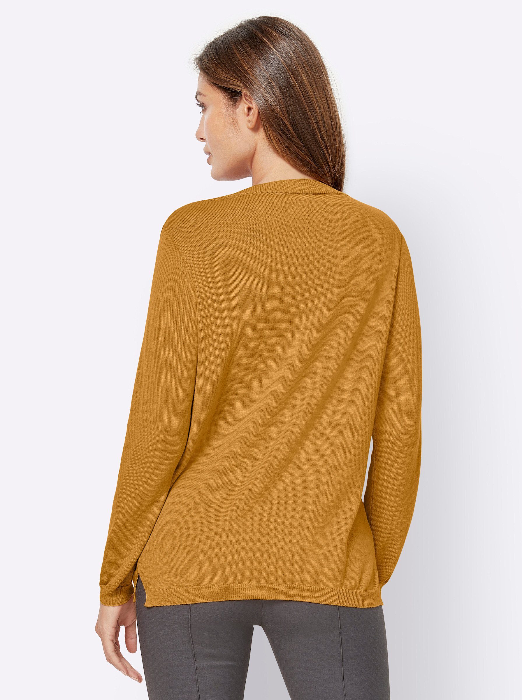 Witt Strickpullover V-Ausschnitt-Pullover günstig online kaufen