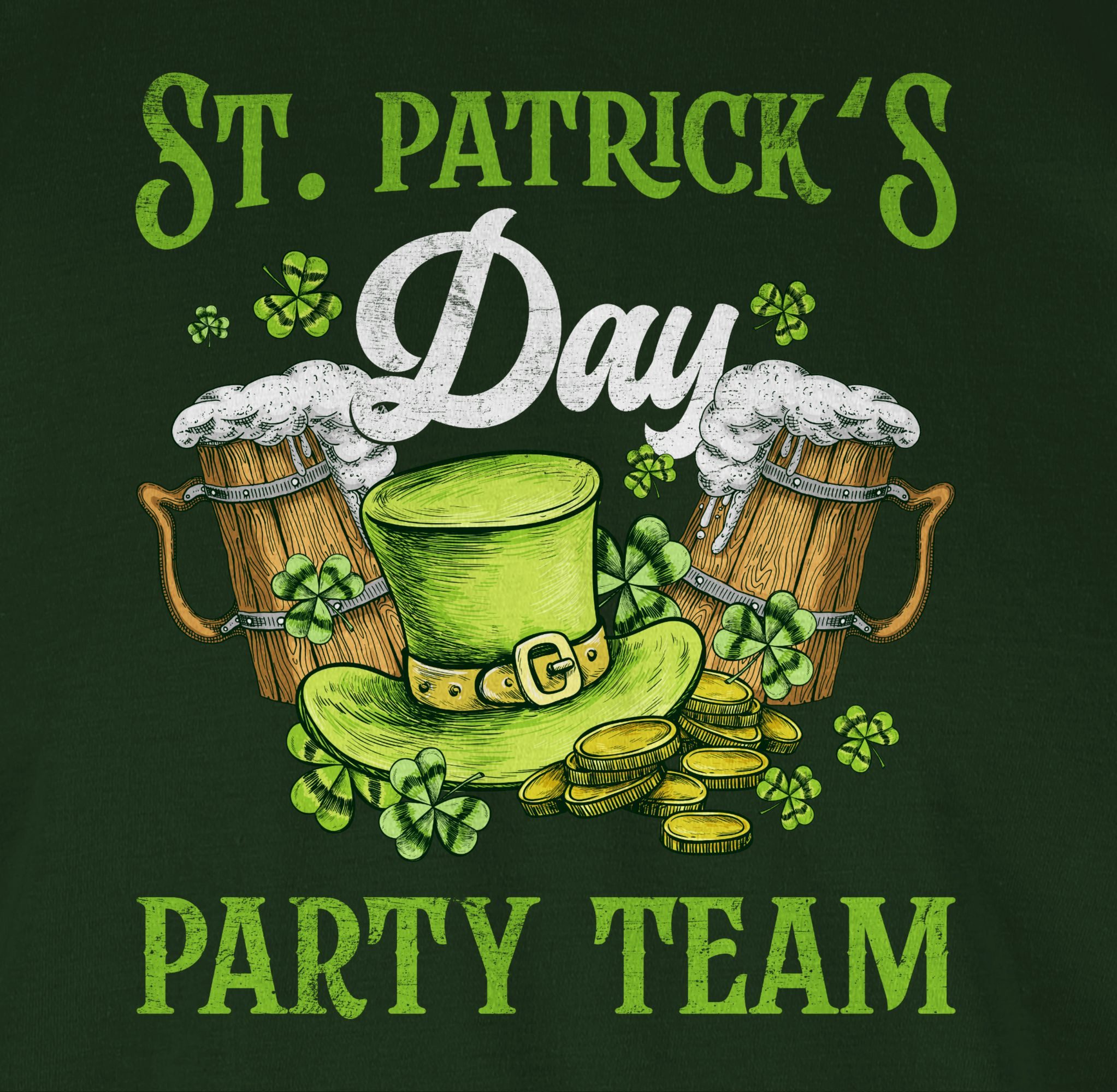 Shirtracer T-Shirt St Patricks Day Kostüm Team Party Irland Irish St. Patricks Day
